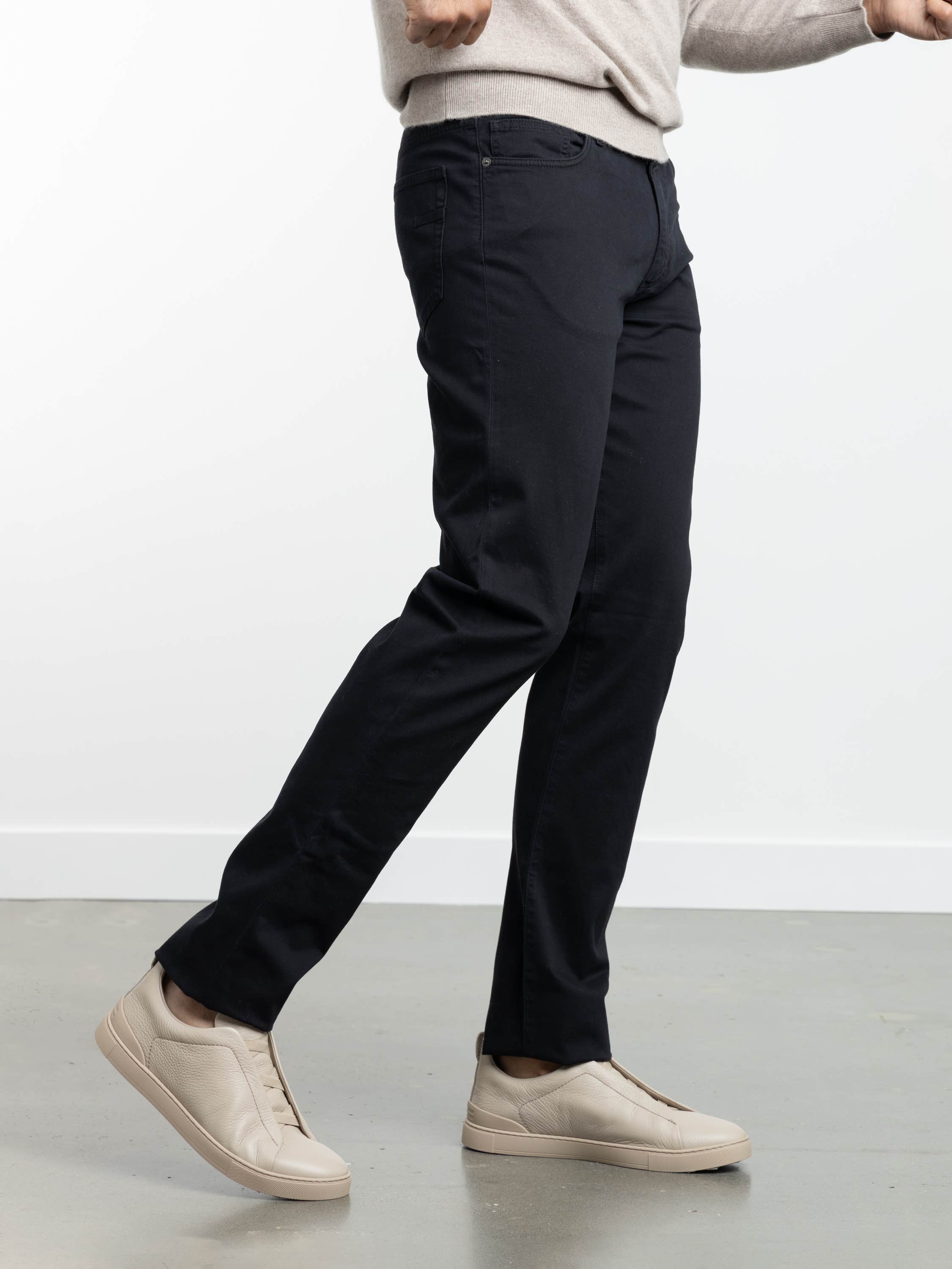 Navy Blue Stretch Roccia Jeans