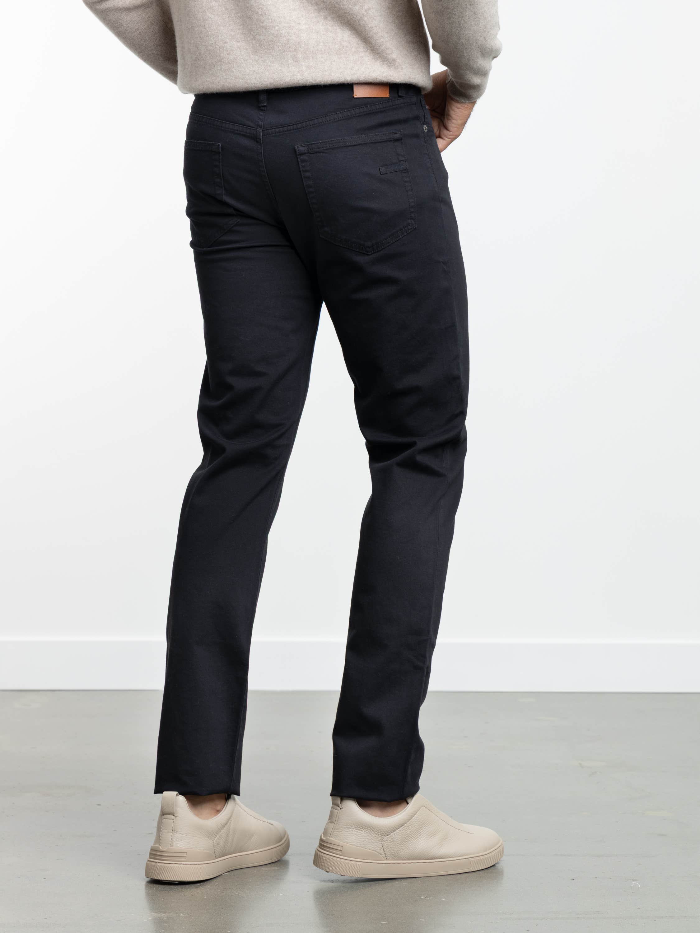 Navy Blue Stretch Roccia Jeans