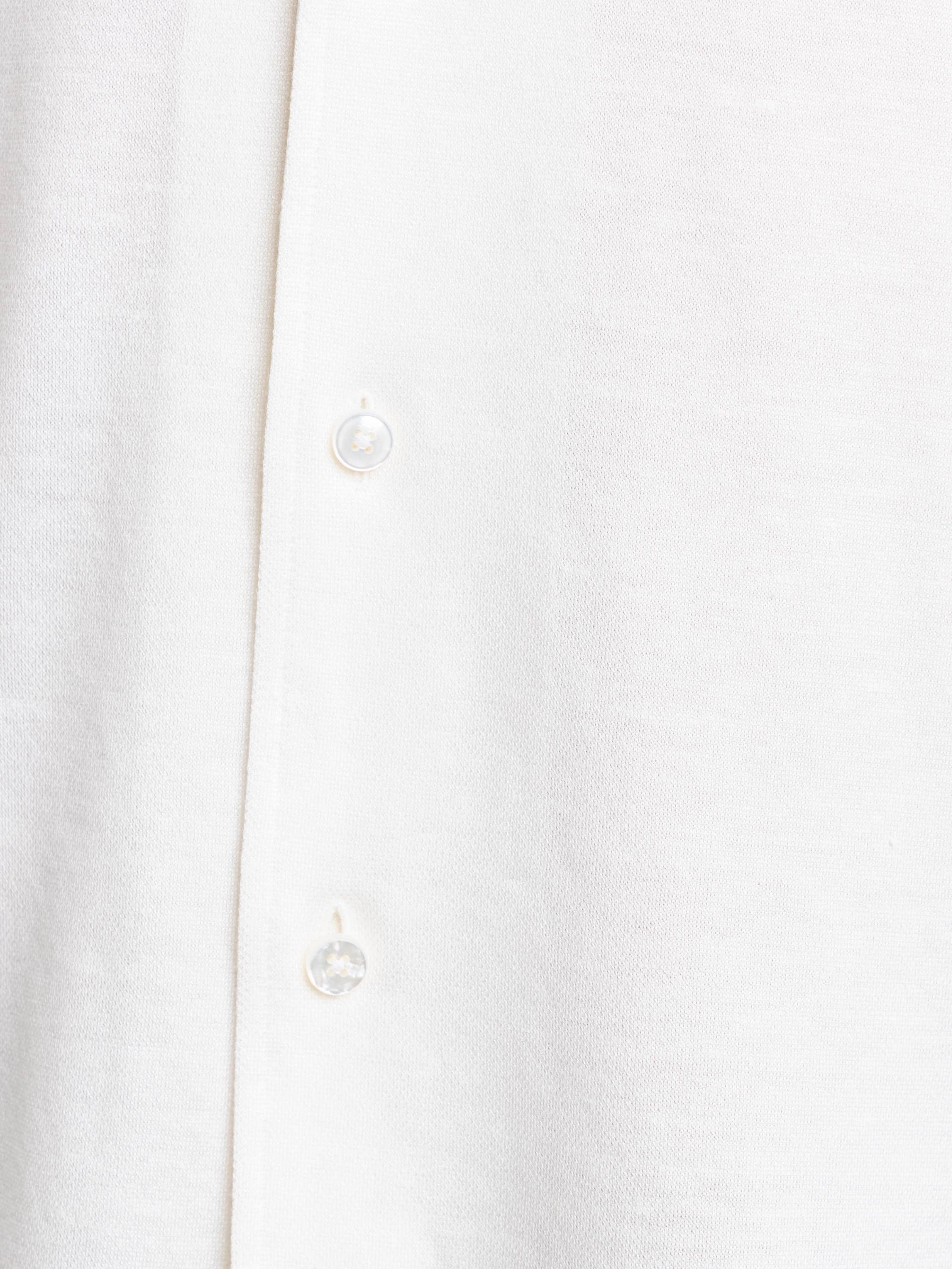 White Silk Linen and Cotton Shirt