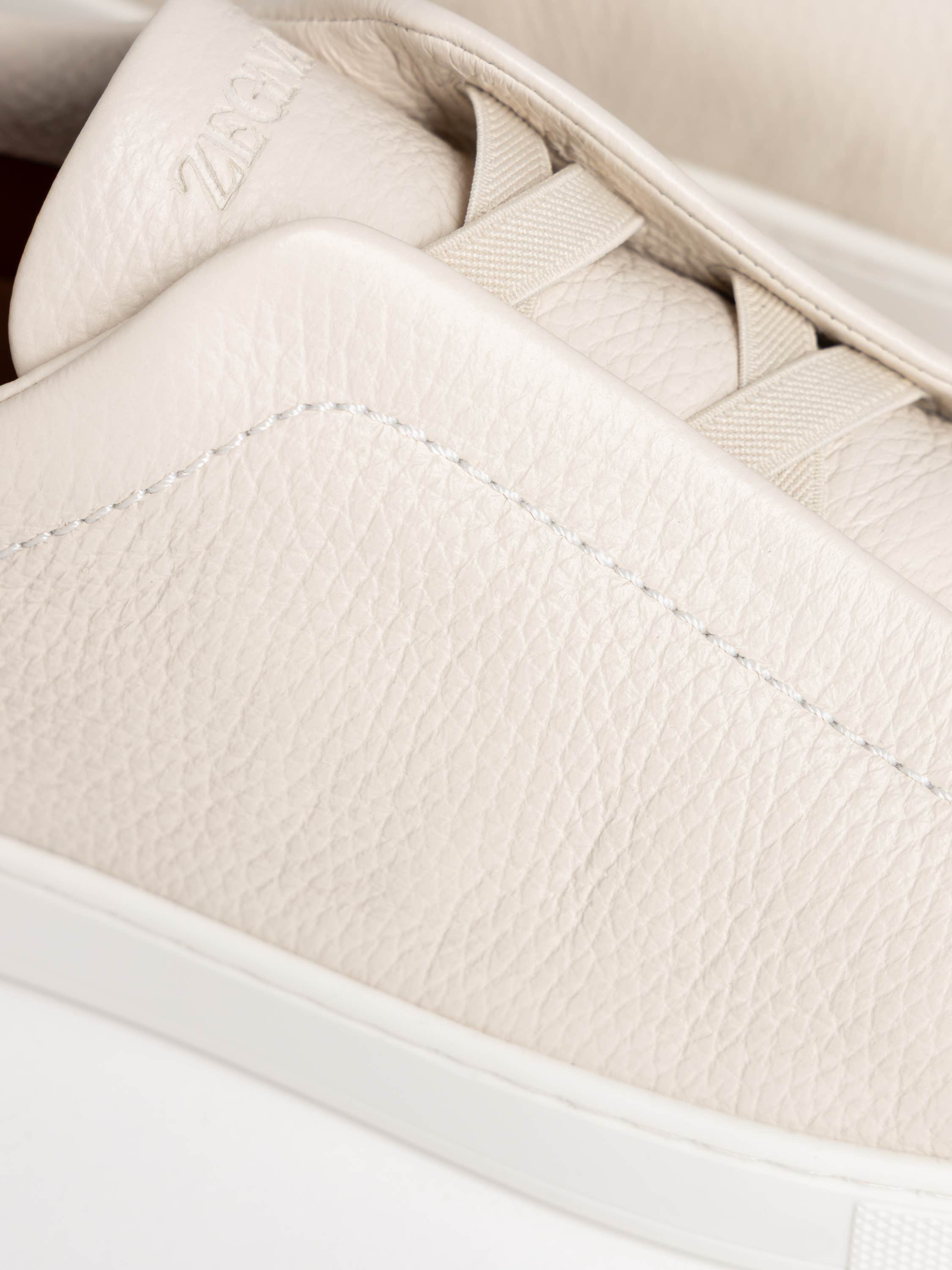 White Deerskin Triple Stitch™ Sneakers