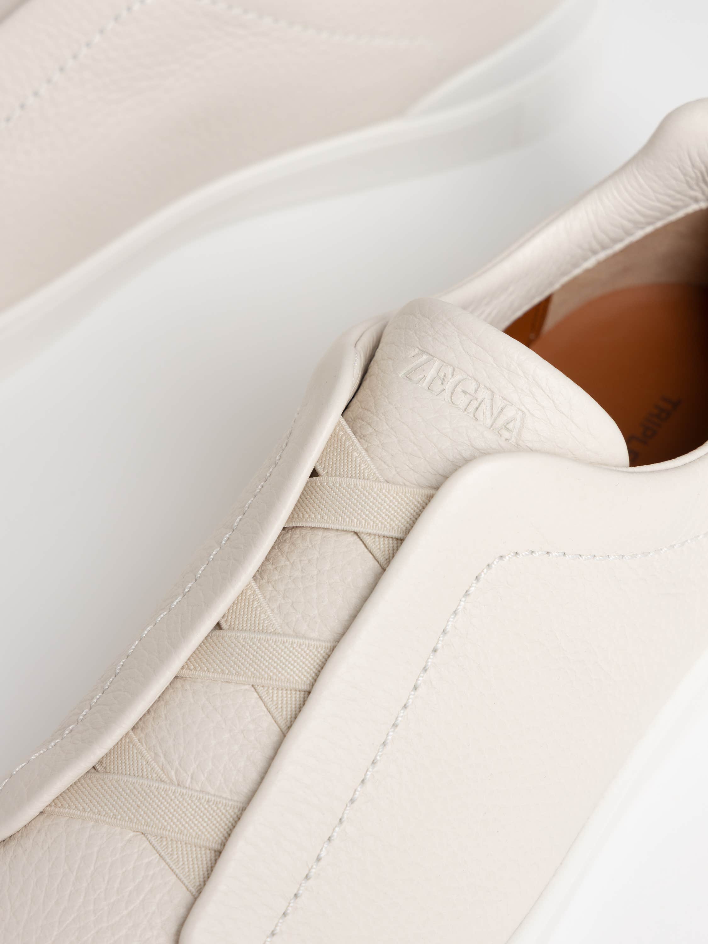 White Deerskin Triple Stitch™ Sneakers