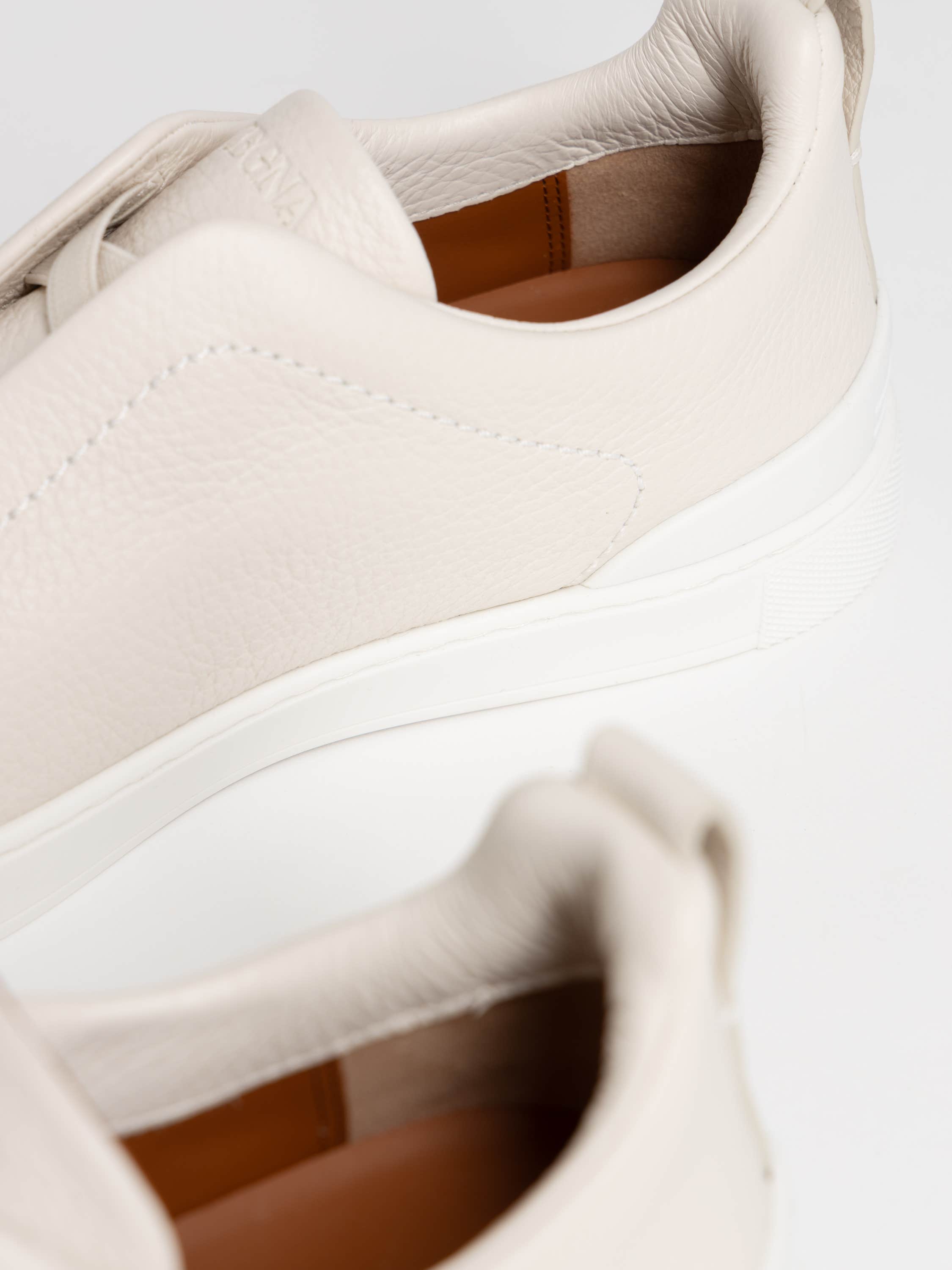 White Deerskin Triple Stitch™ Sneakers