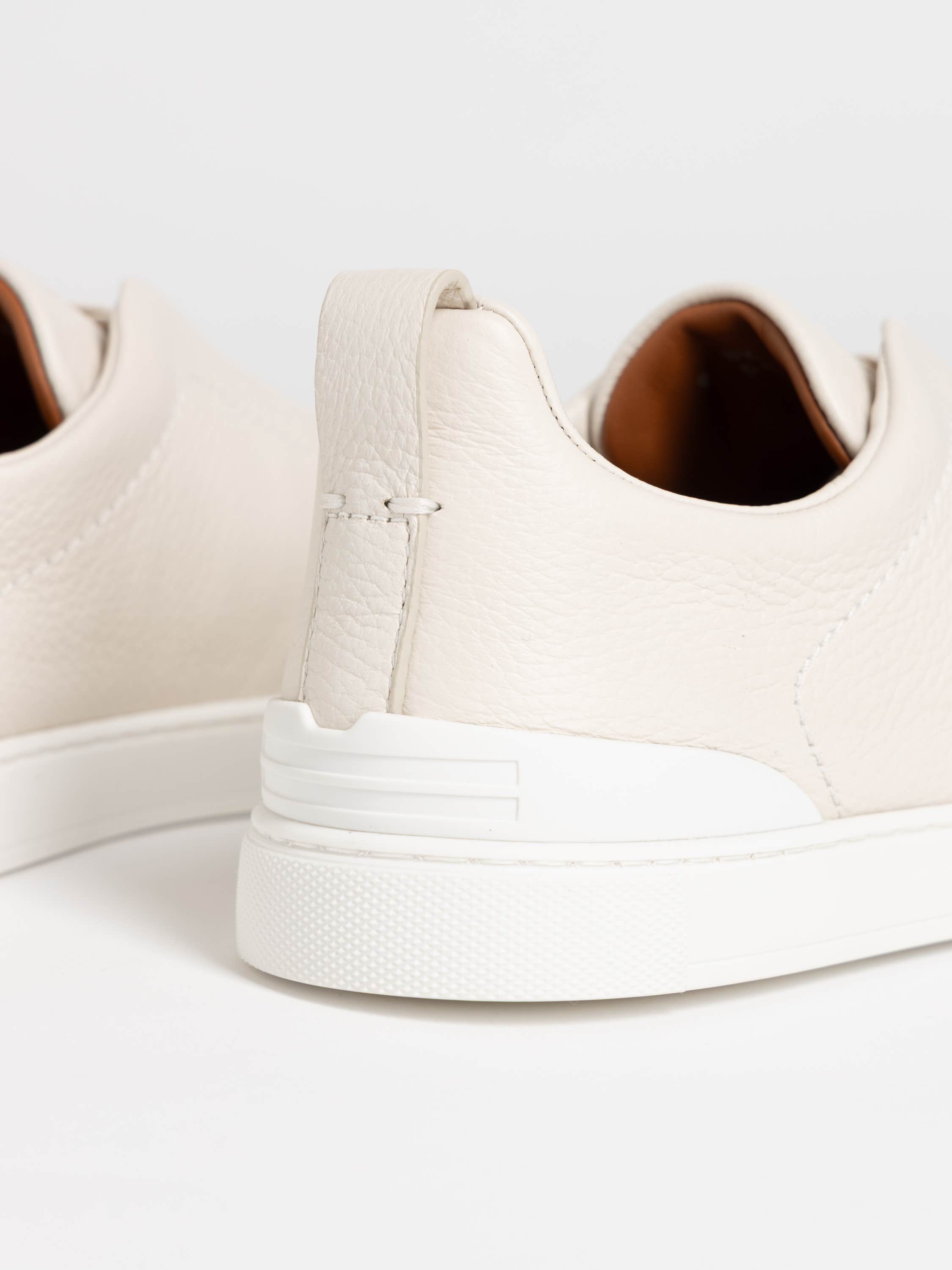 White Deerskin Triple Stitch™ Sneakers