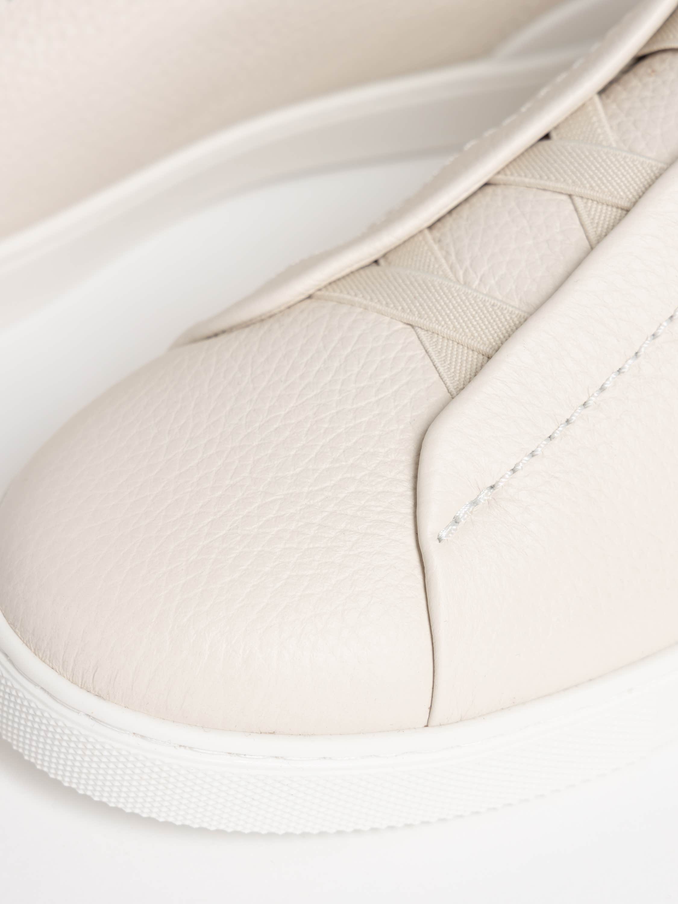 White Deerskin Triple Stitch™ Sneakers