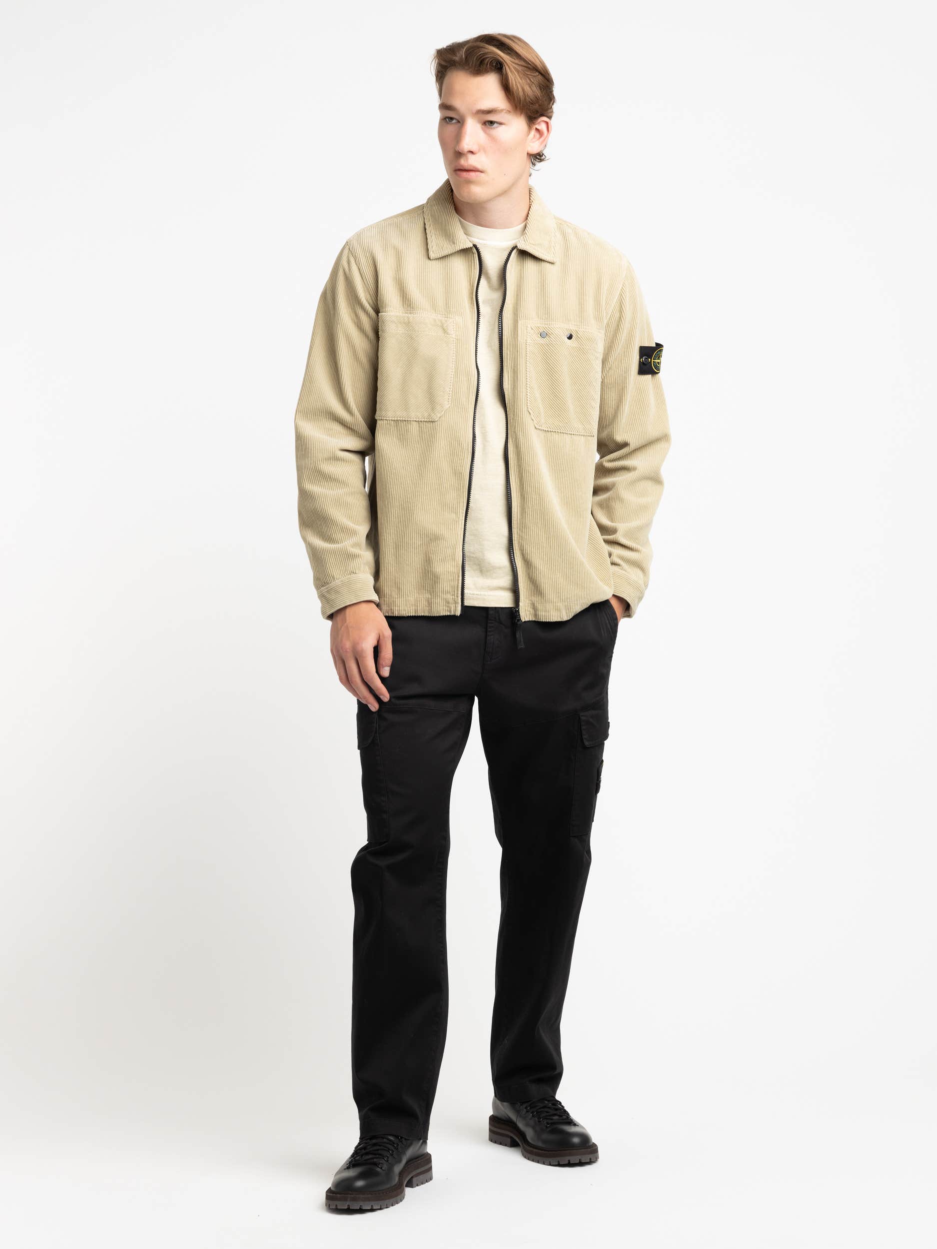 Sand Full Zip Corduroy Jacket