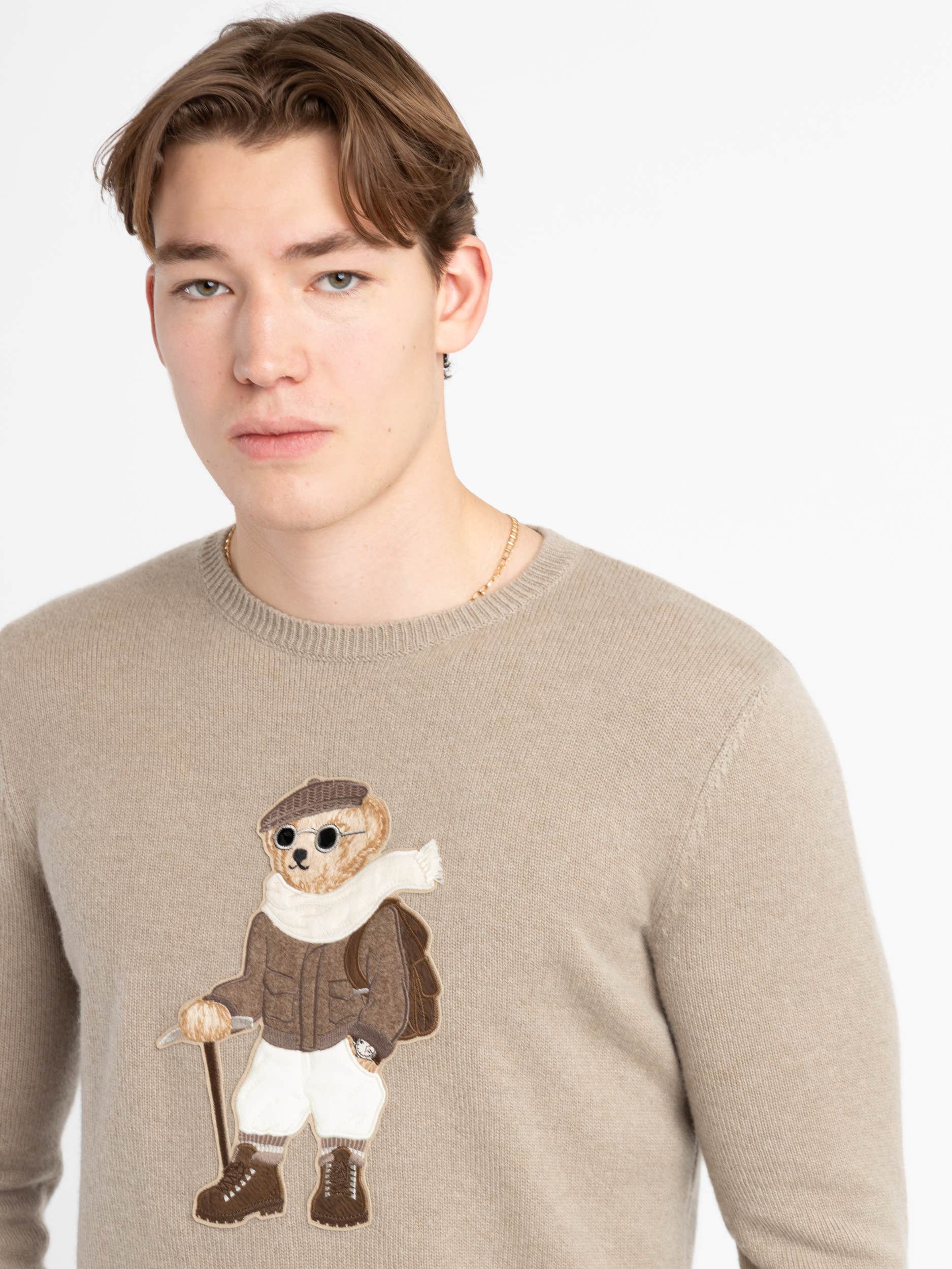 Truffle Polo Bear Cashmere Sweater