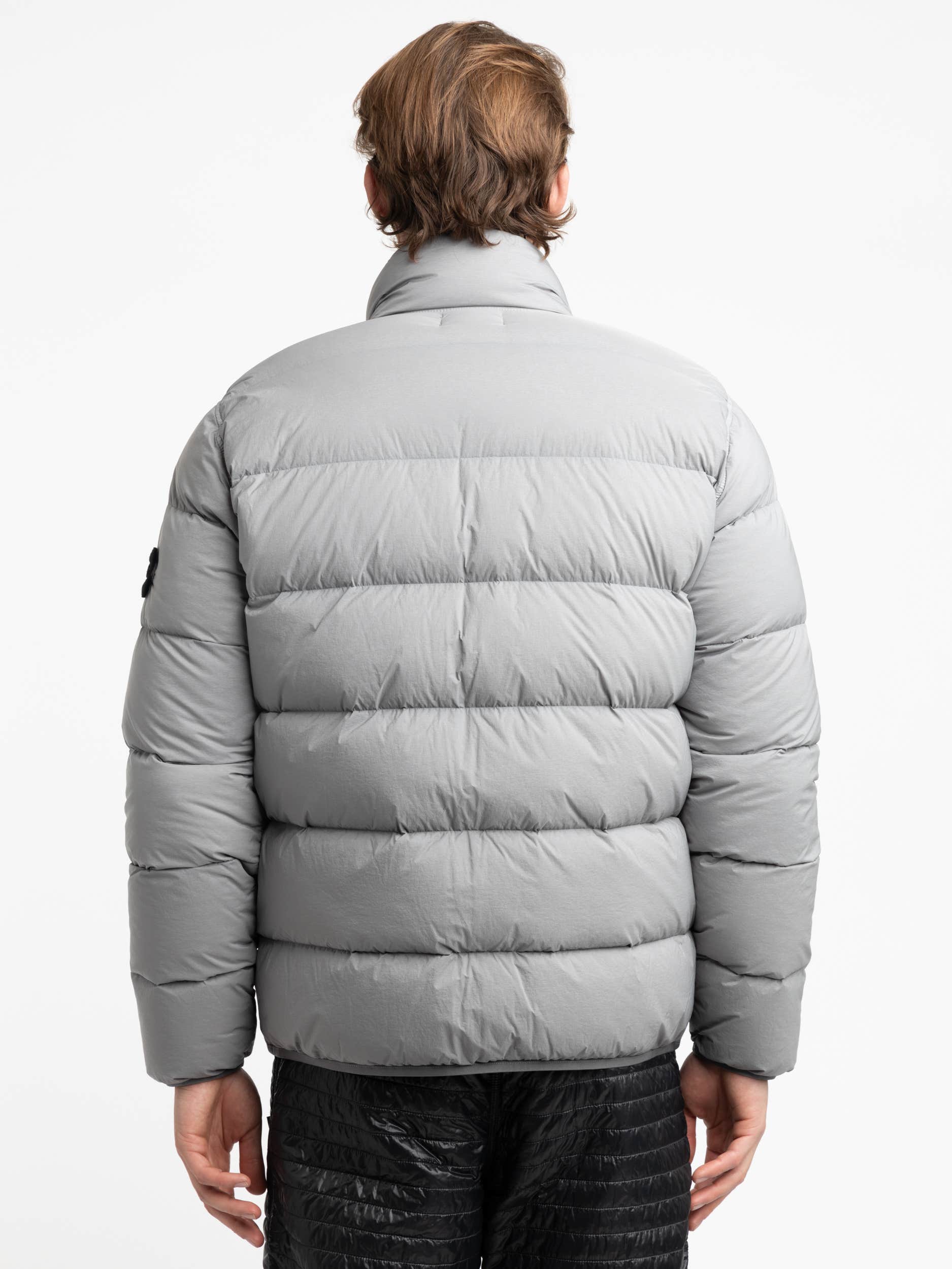 Guibbotto Grey Seamless Tunnel Nylon Down-TC Jacket