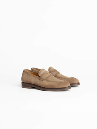 Magnanni Taupe Brown Suede Lucien Loafers