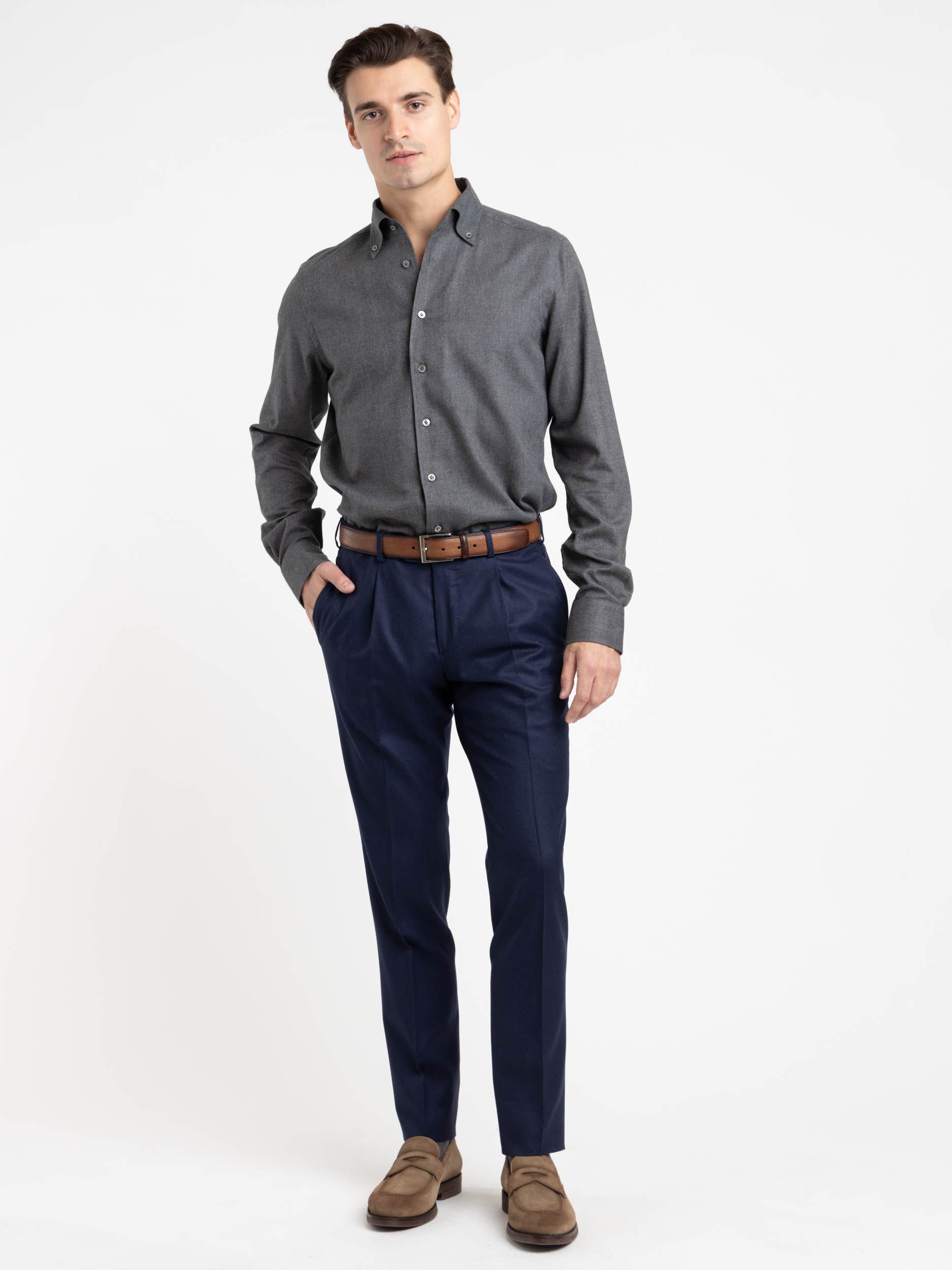 Navy Wool Dress Pants