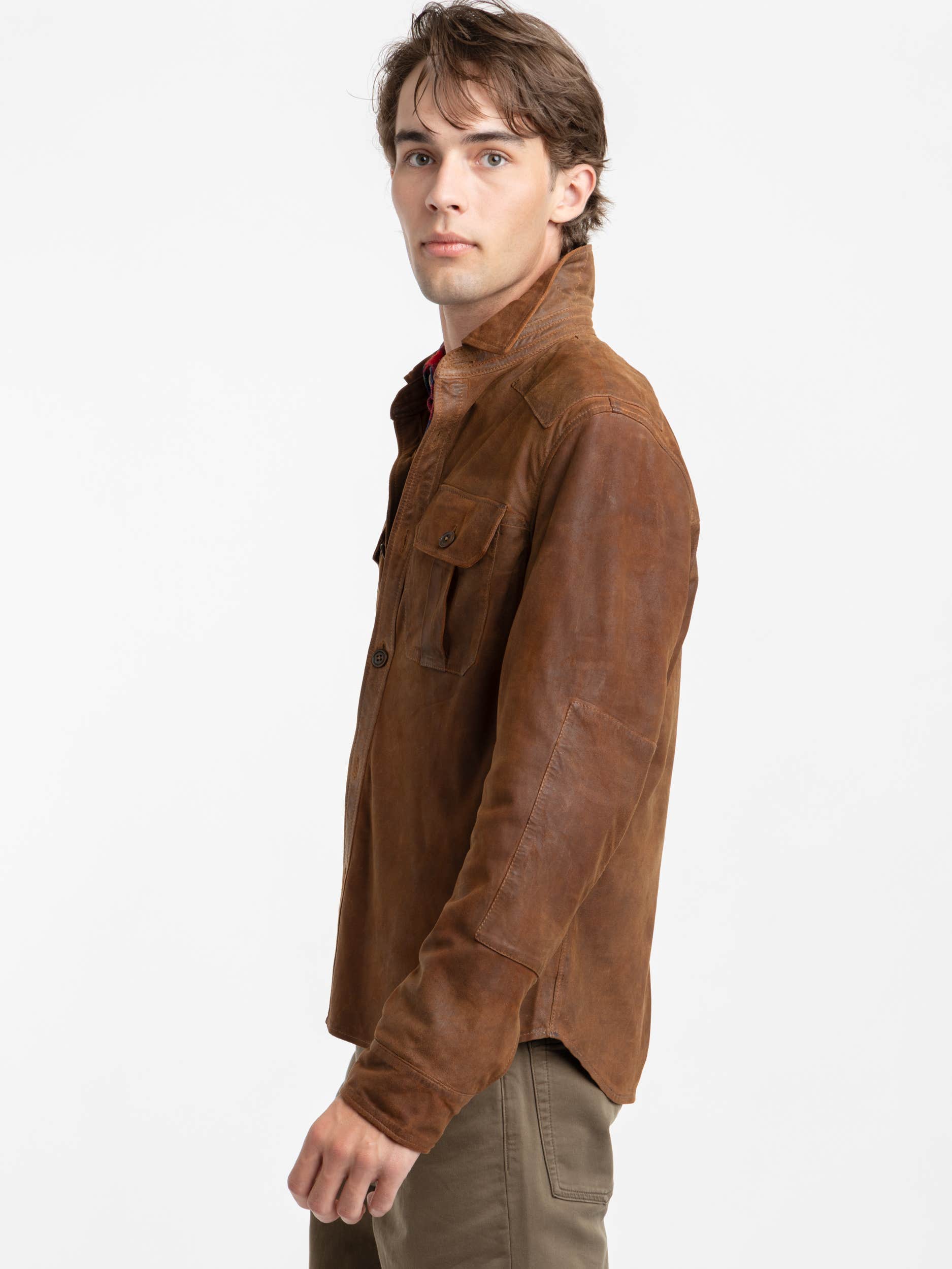 Smith Brown Suede Shirt Jacket