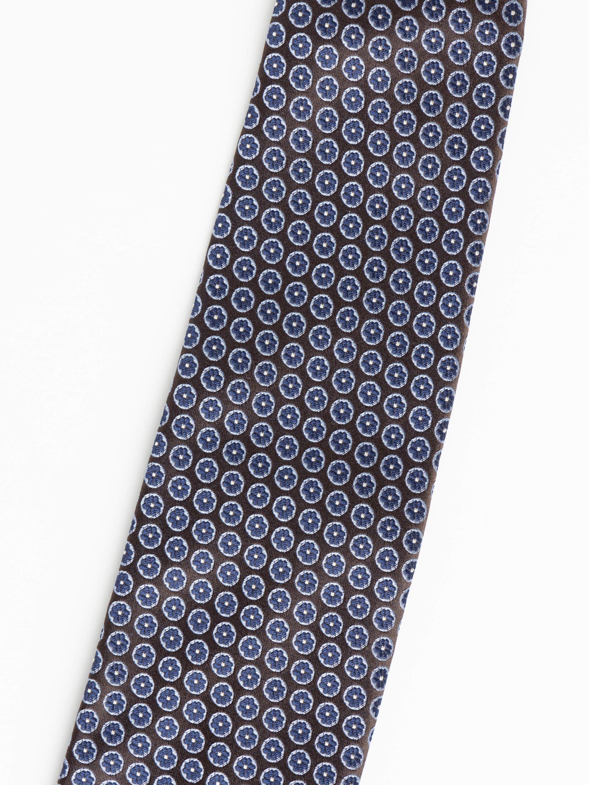 Black/Blue Floweret Tie