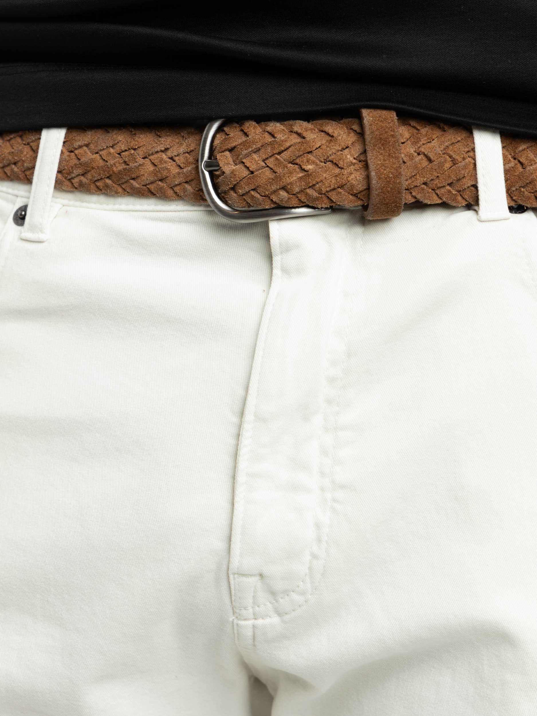 White Five-Pocket Jeans