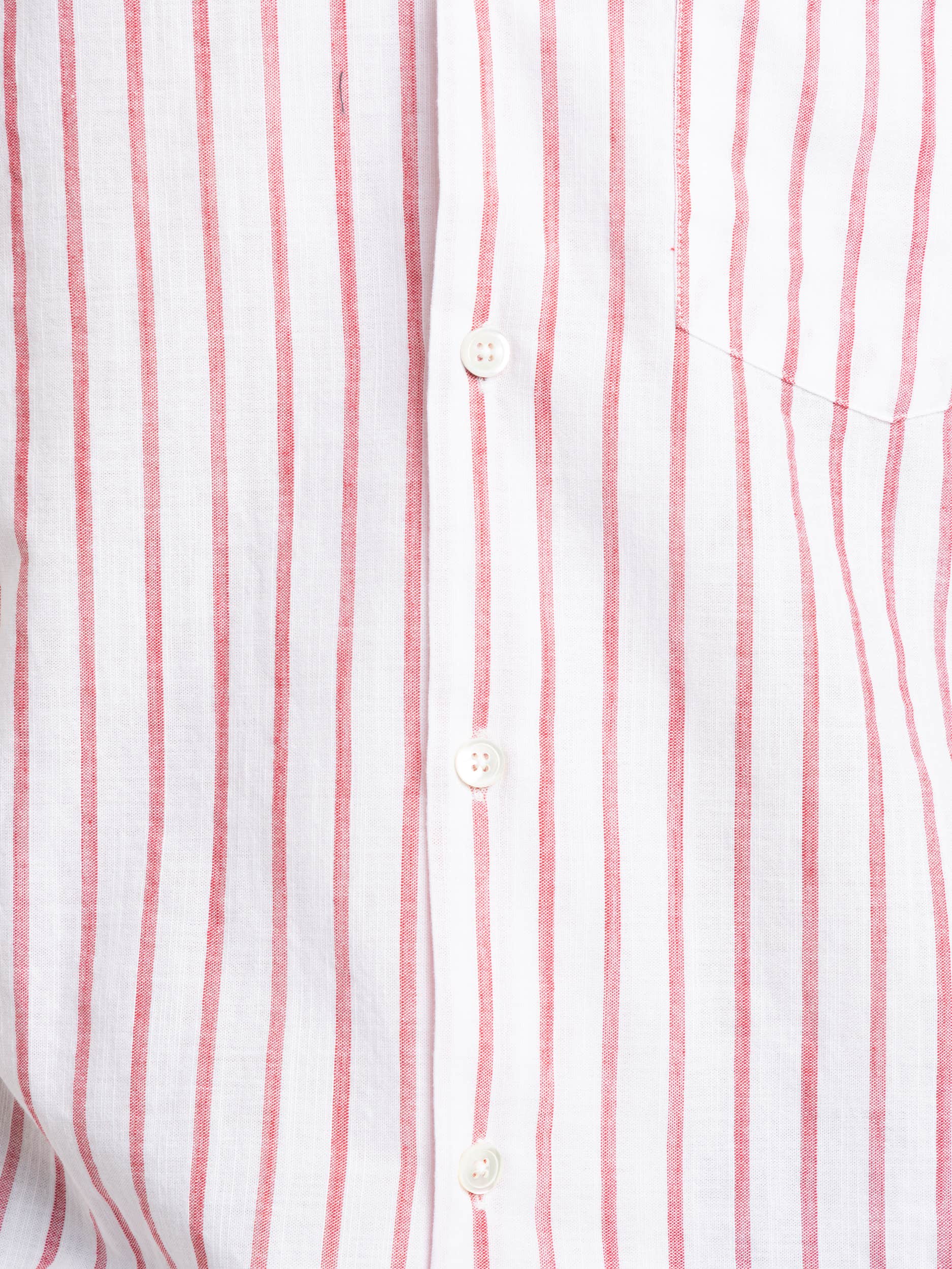 Red Beach Cabin Stripe Shirt