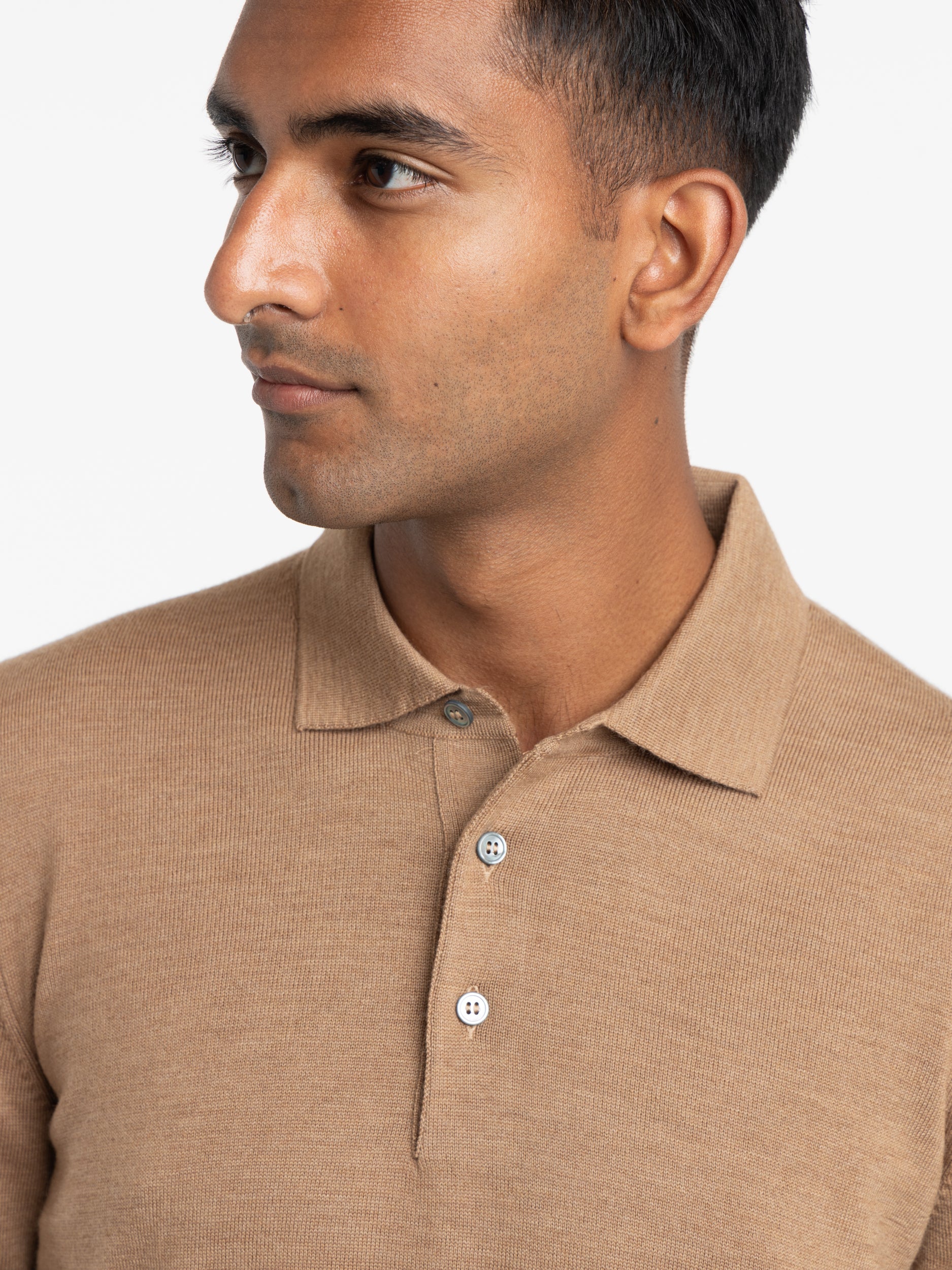 Camel polo shirt online