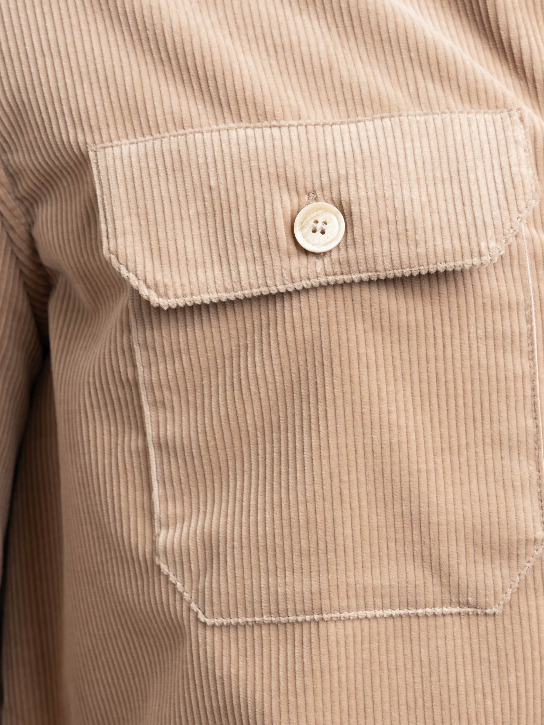 Light Brown Corduroy Overshirt