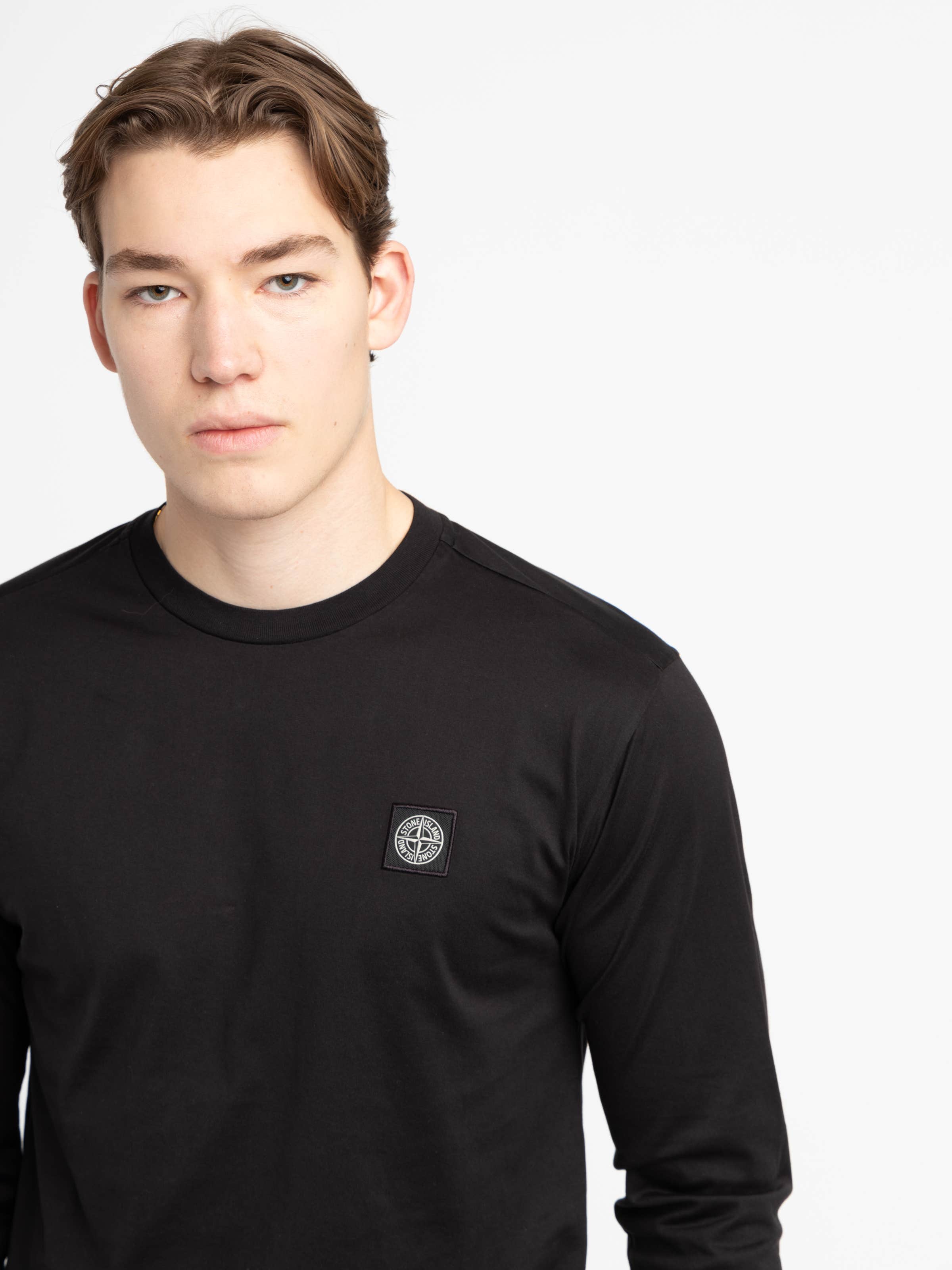 Black Long-Sleeve Cotton Shirt