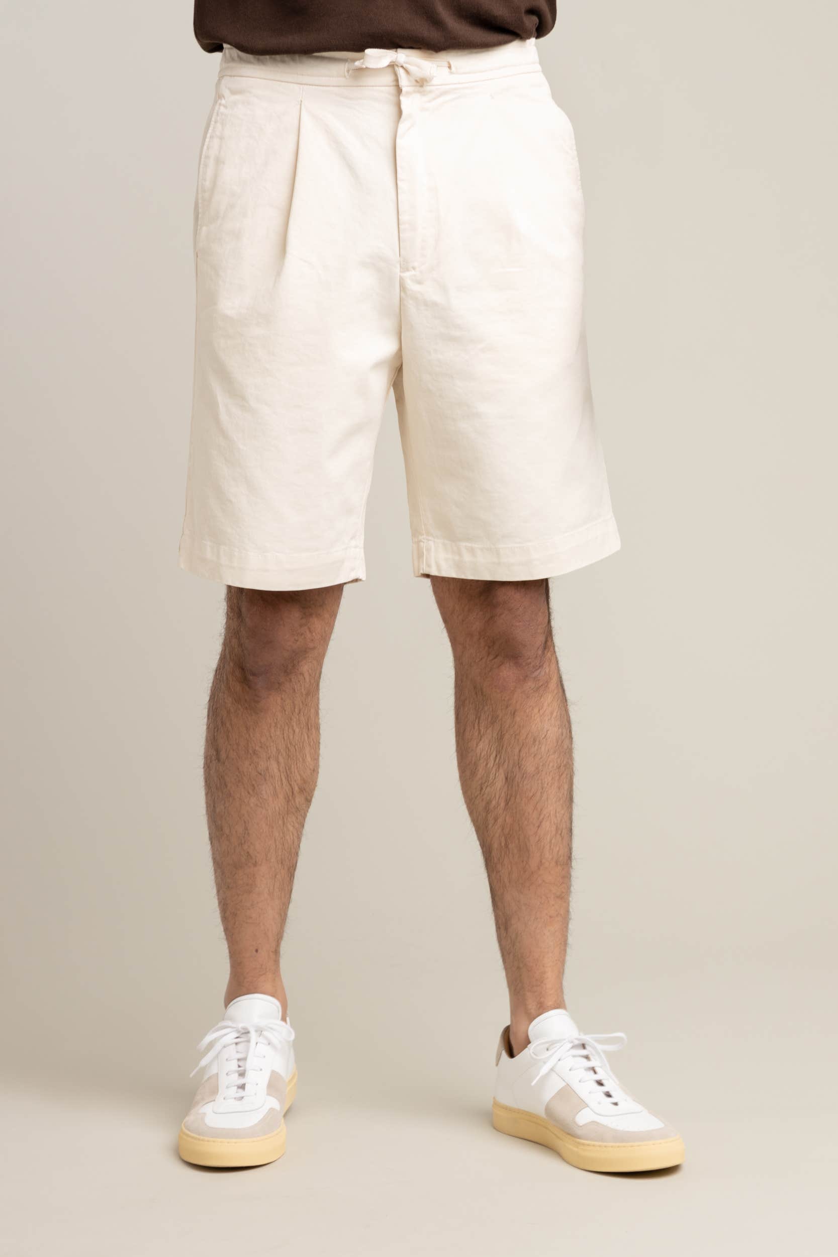 Ecru White Phil Shorts