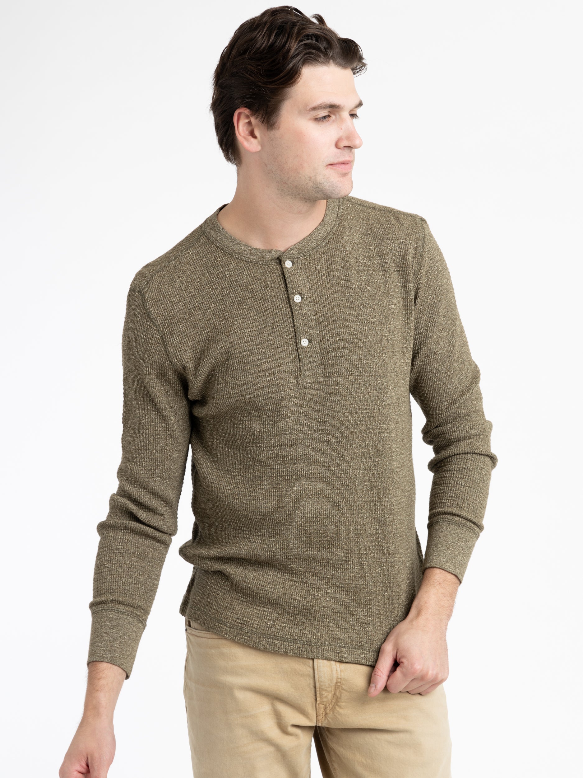 Rrl waffle knit clearance henley