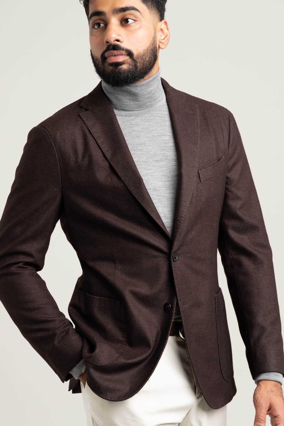 Dark Brown Wool K-Jacket