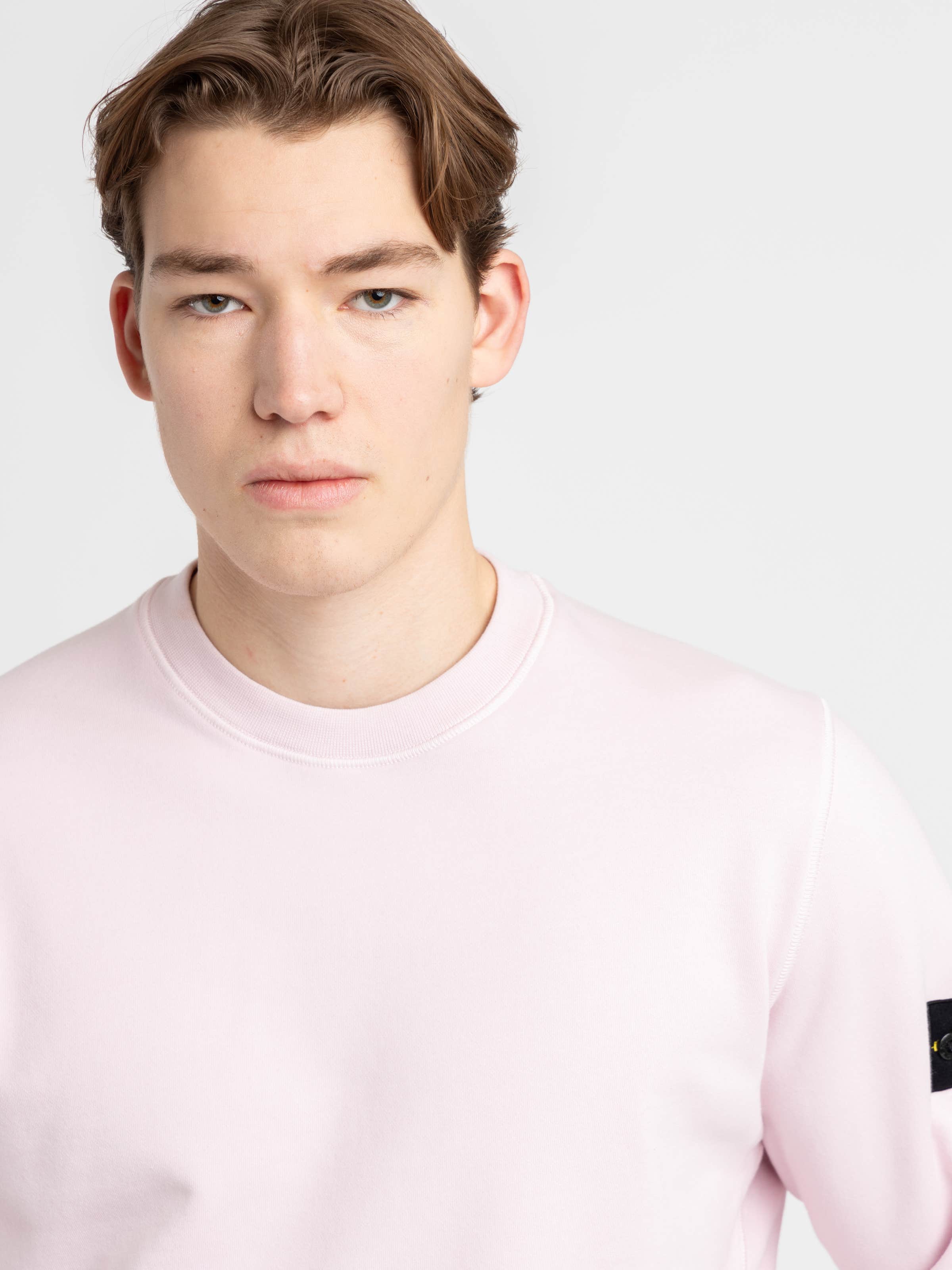 Muted Pink Cotton Crewneck Sweatshirt