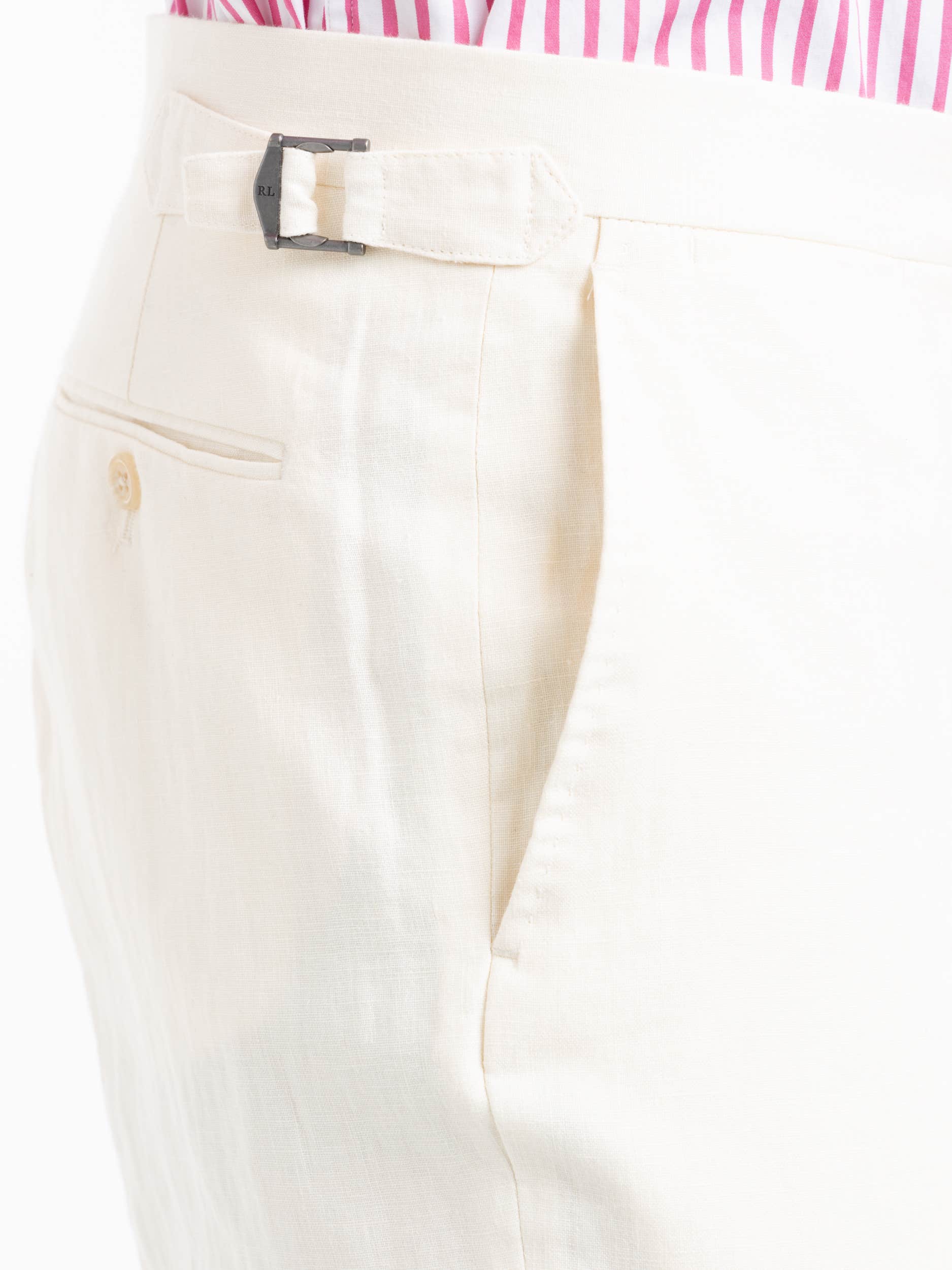 Light Cream Linen Trousers