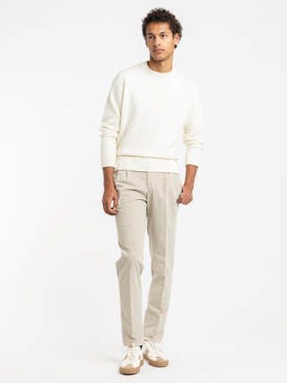 Briglia 1949 Light Brown Cotton Velvet Trousers