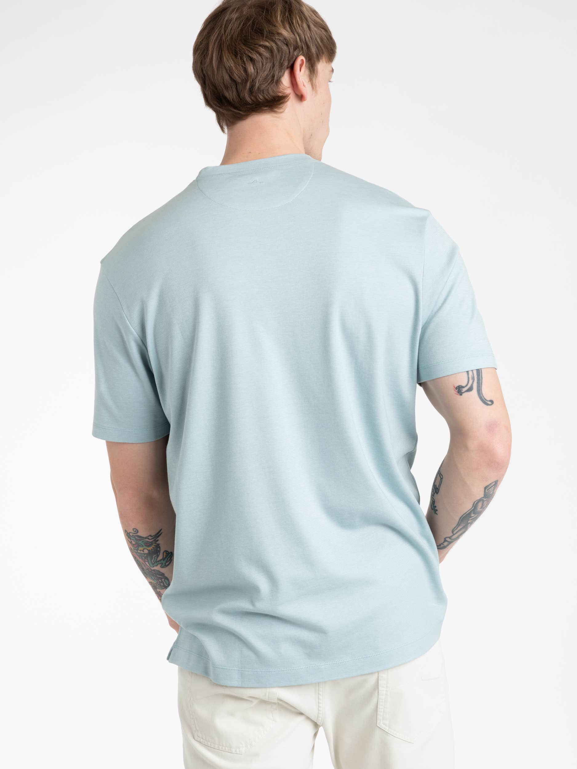 Turquoise Woven T-Shirt