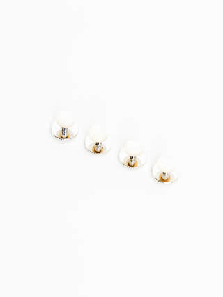 Stenströms White Mother-of-Pearl Shirt Studs