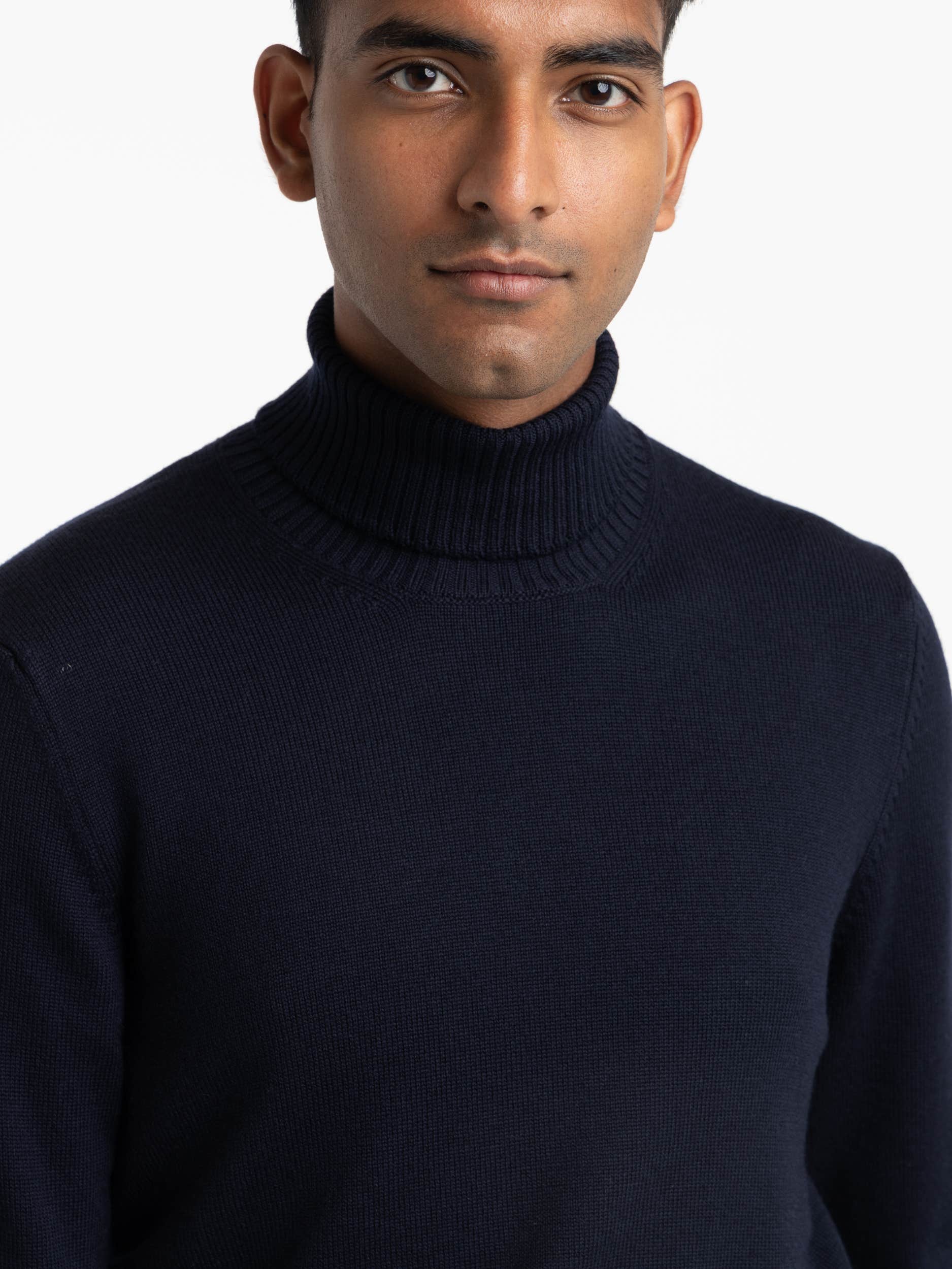 Navy Rollneck Sweater