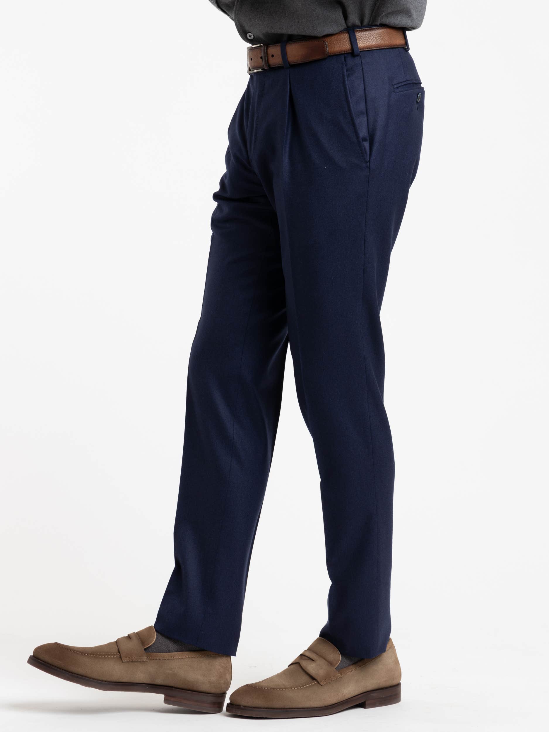 Navy Wool Dress Pants