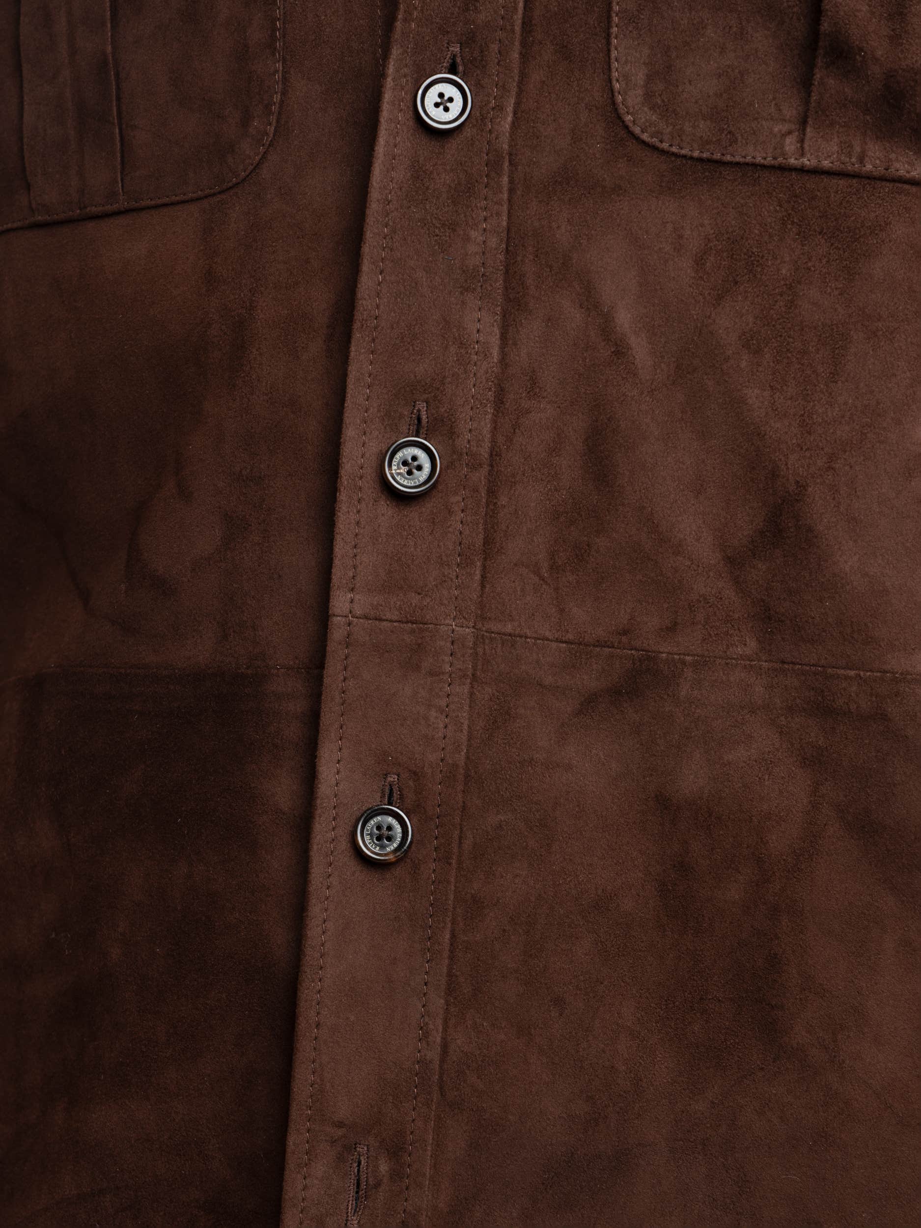 Luggage Brown Suede Overshirt