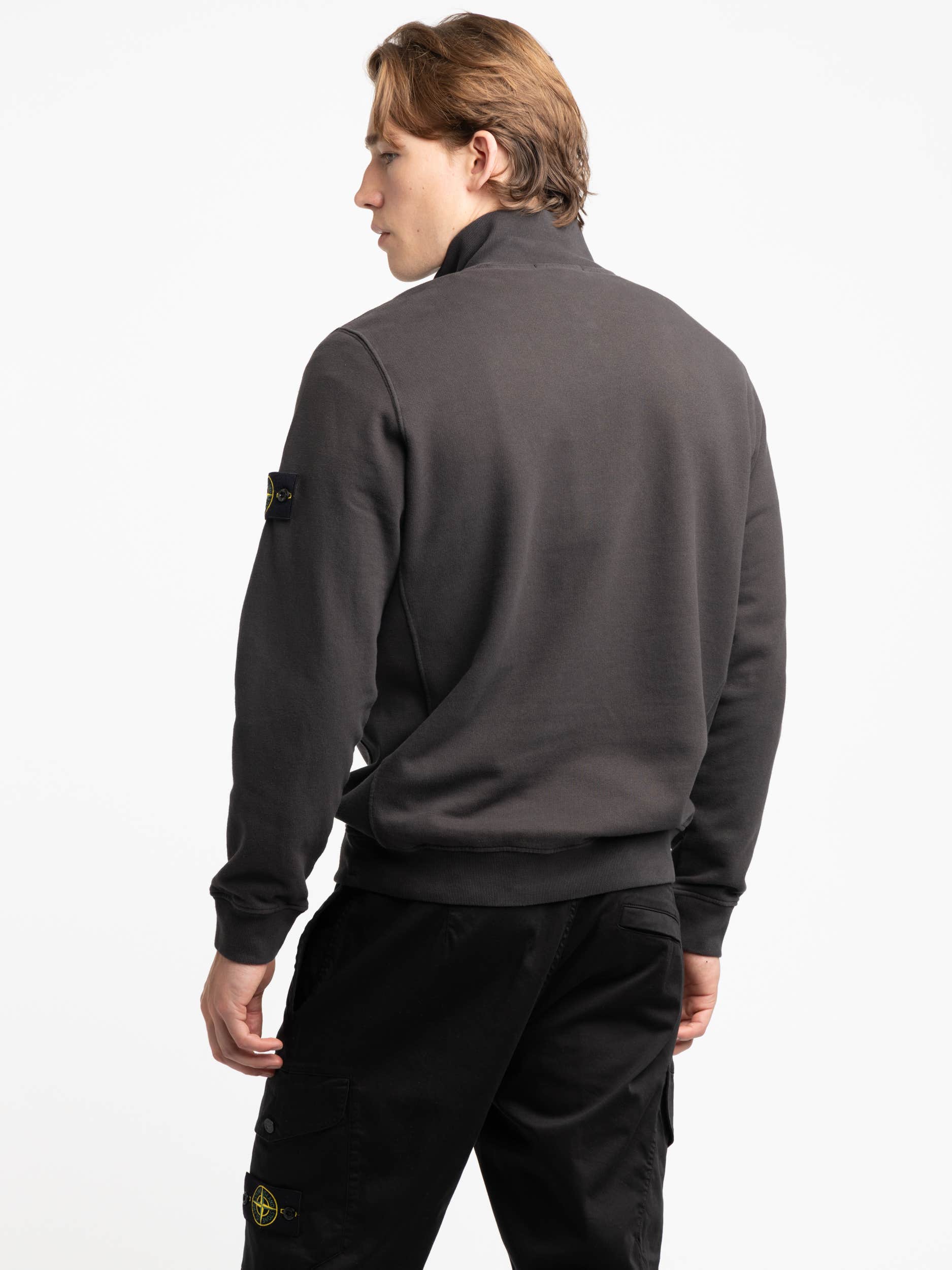 Dark Grey Felpa Quarter Zip Sweatshirt