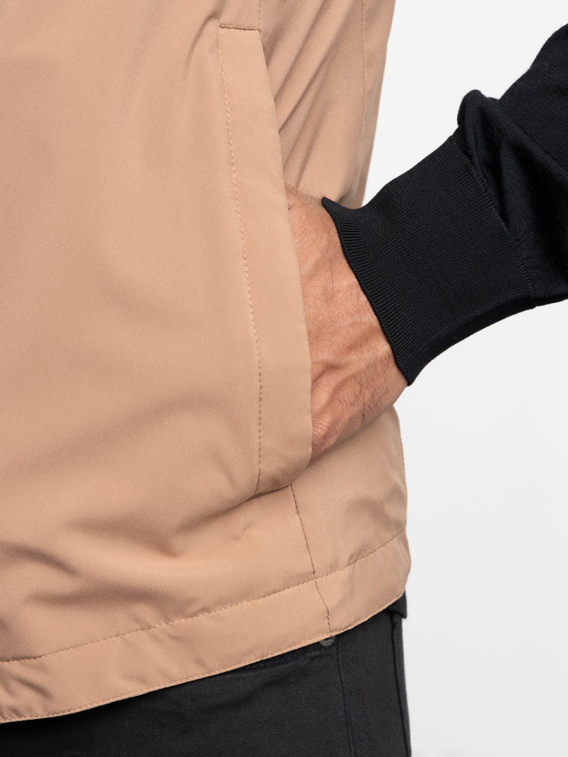 Brown Reversible Technical Fabric Brezza Vest