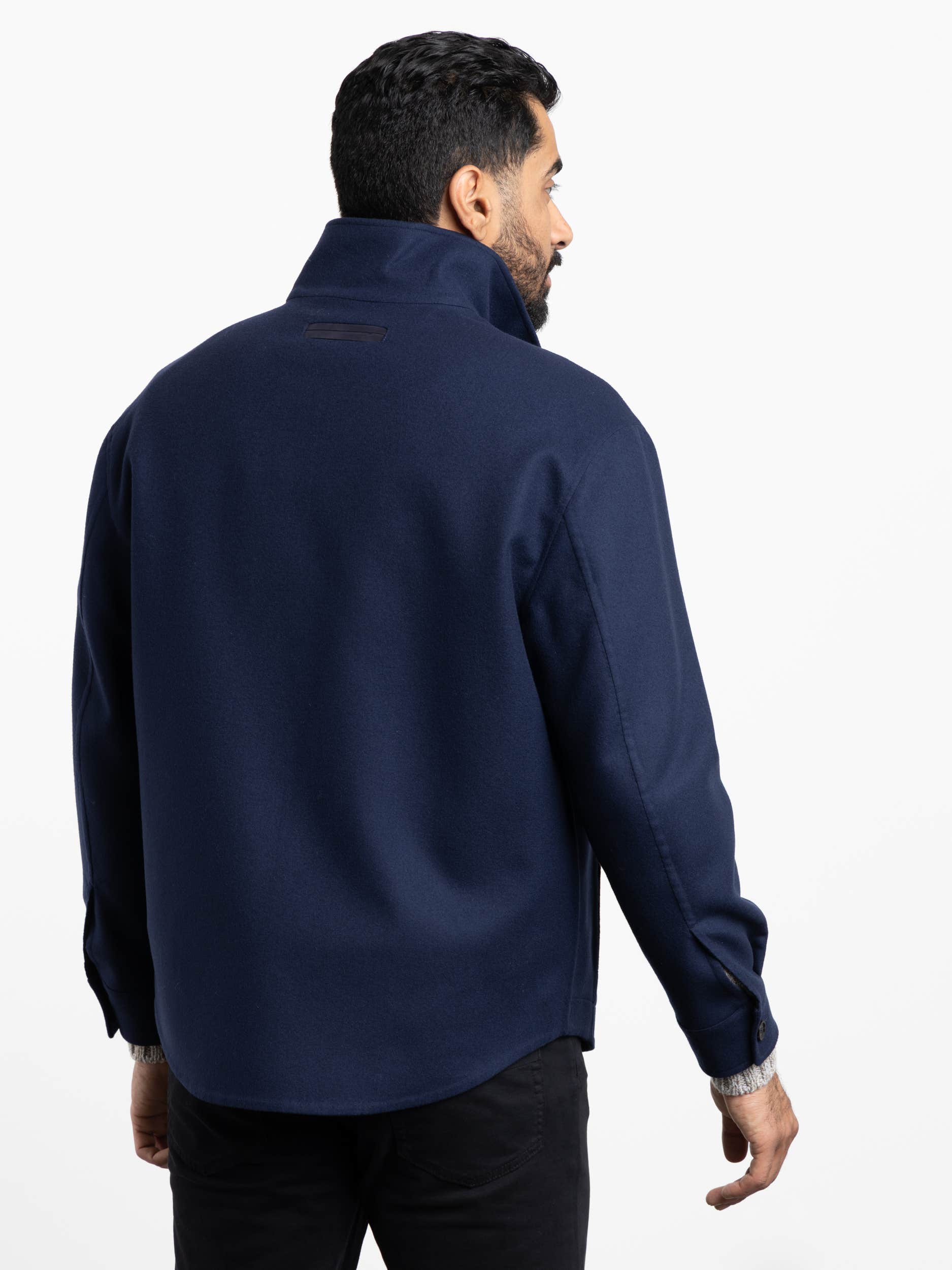 Blue Trofeo™ Cashmere Overshirt