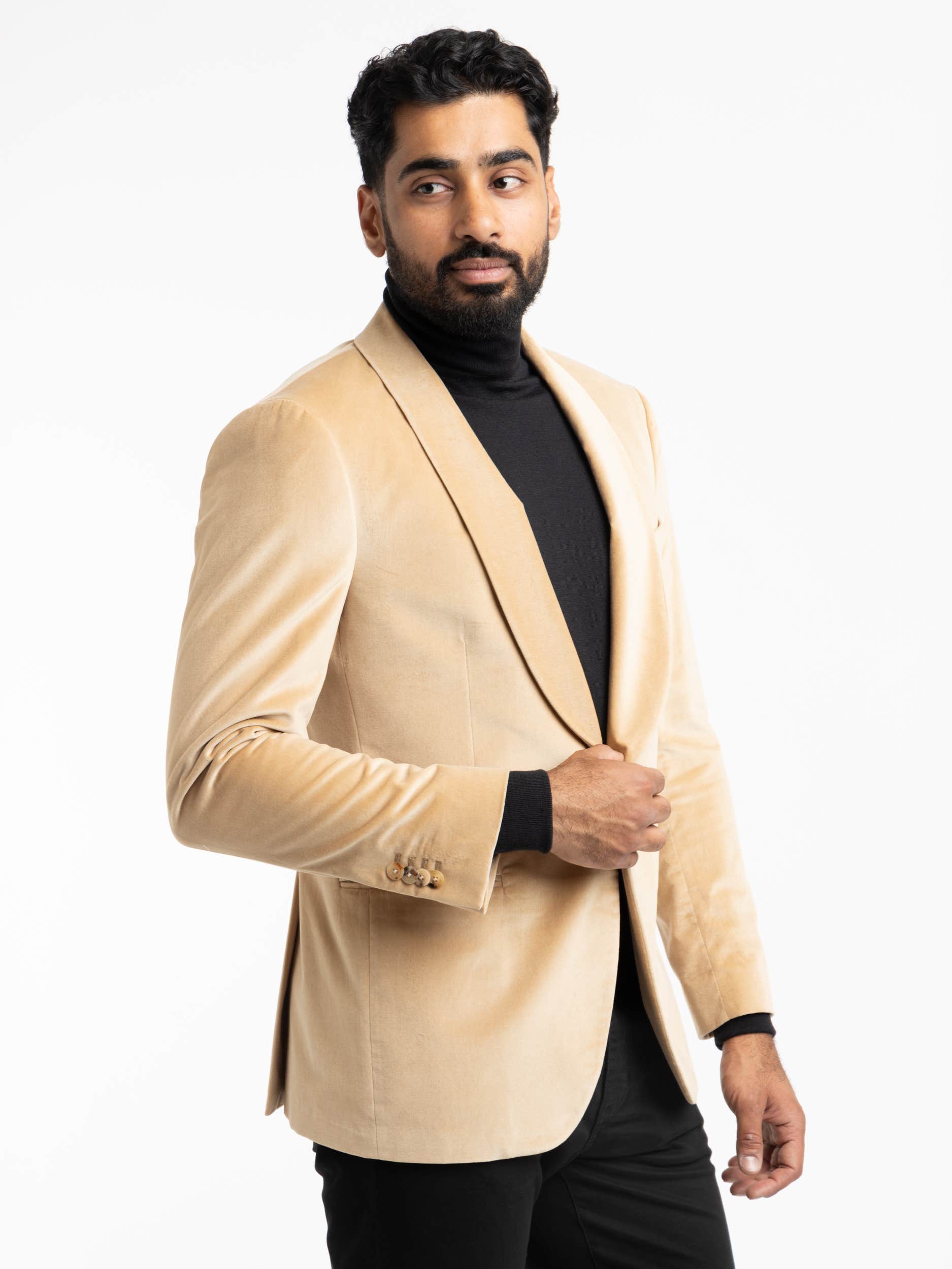 Gold B-Line Velvet Sport Jacket The Helm Clothing Gold B-Line Velvet Sport Jacket The Helm Clothing