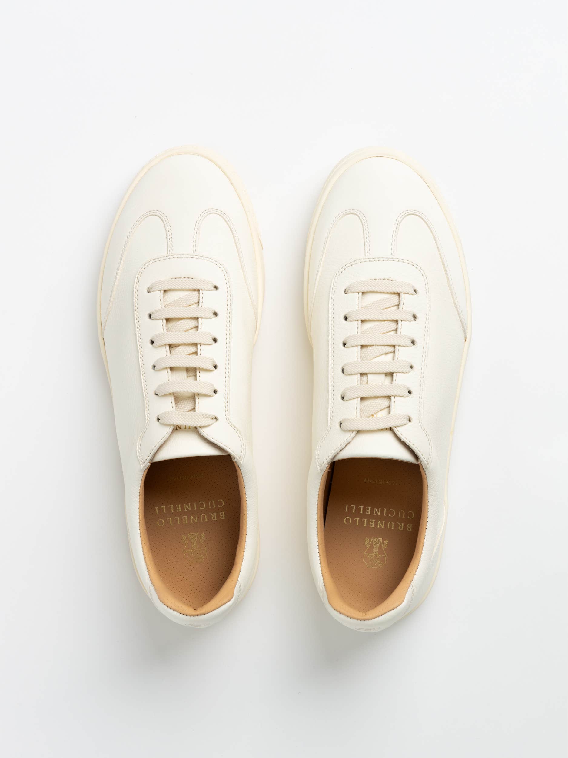 White Deerskin Sneakers