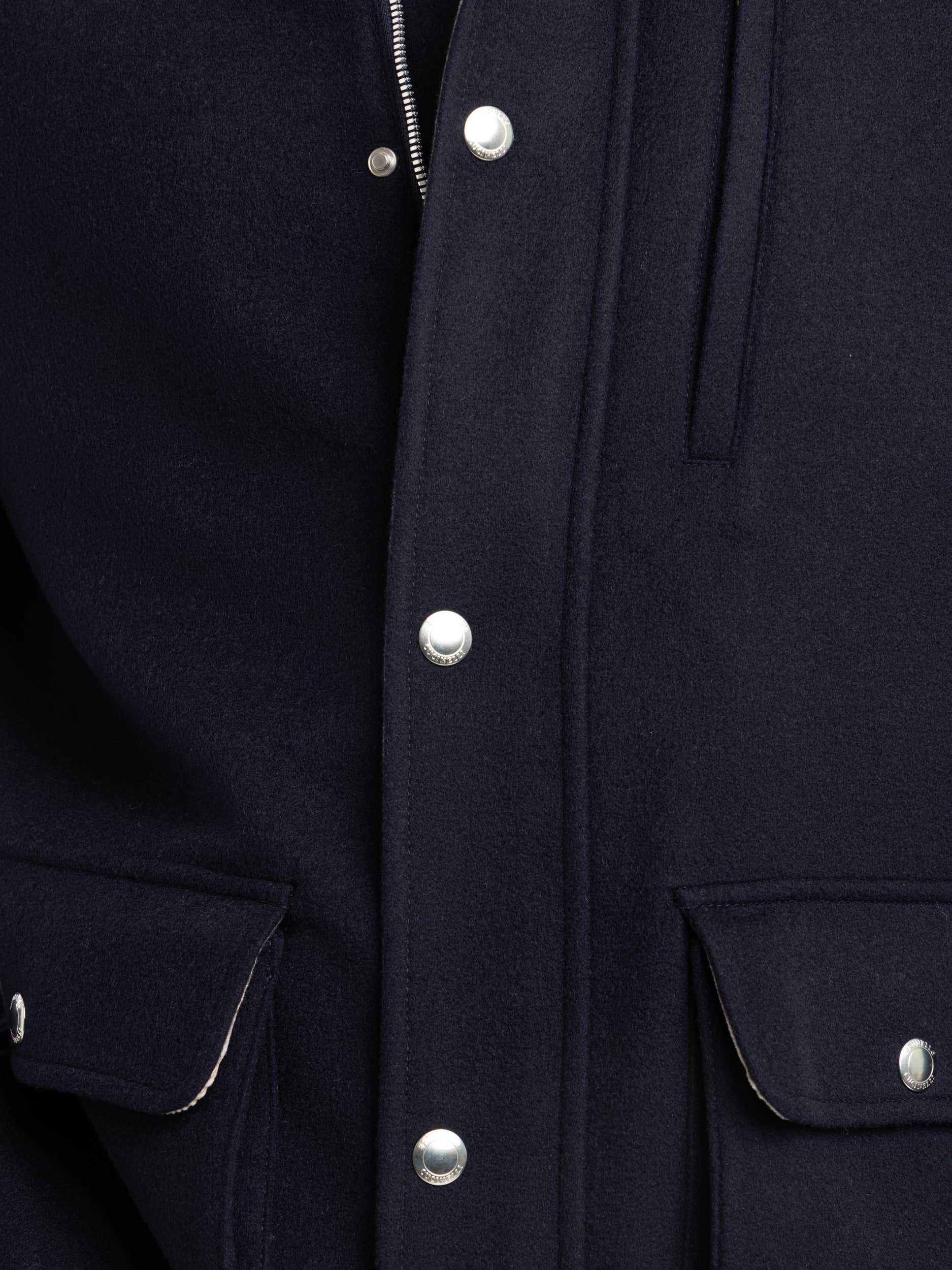 Navy Wool Beaver Cloth Jacket