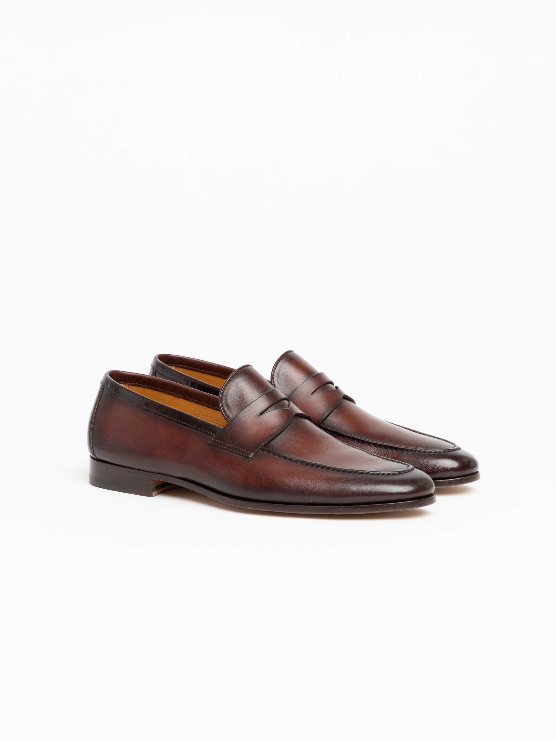 Mid-Brown Leather Maine Loafers