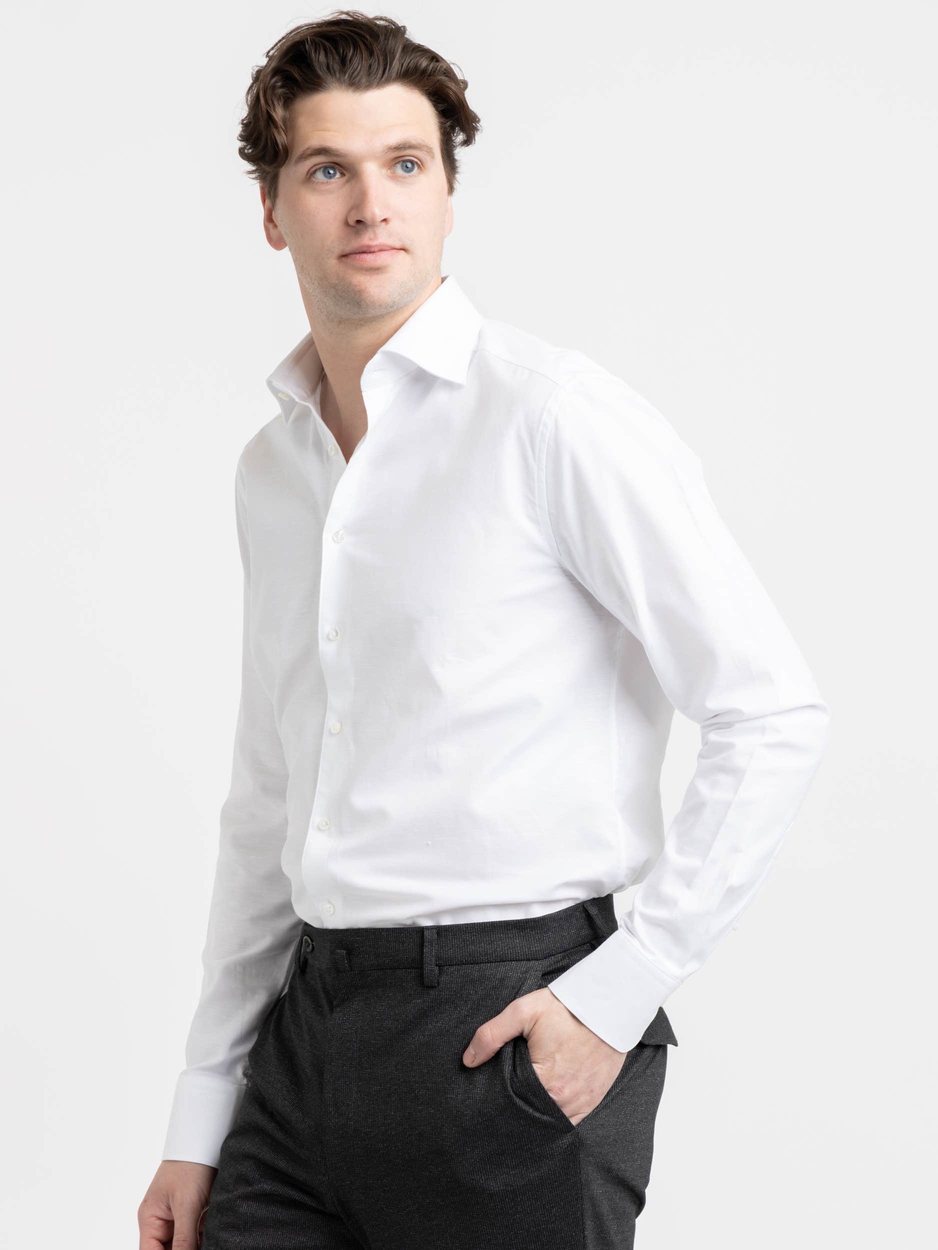 White Stretch Dress Shirt