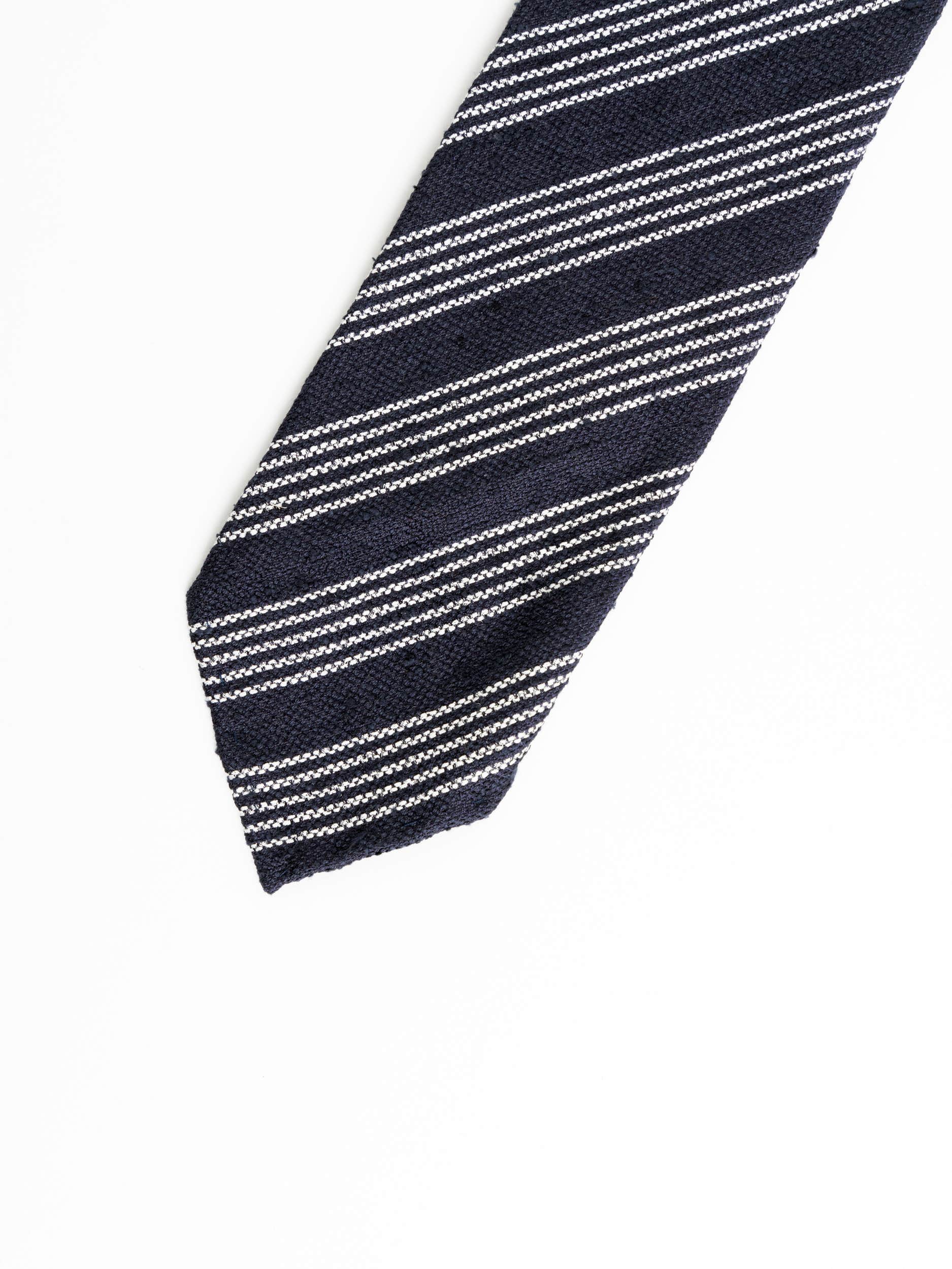 Blue/White Striped Tie