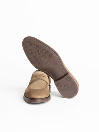 Magnanni Taupe Brown Suede Lucien Loafers