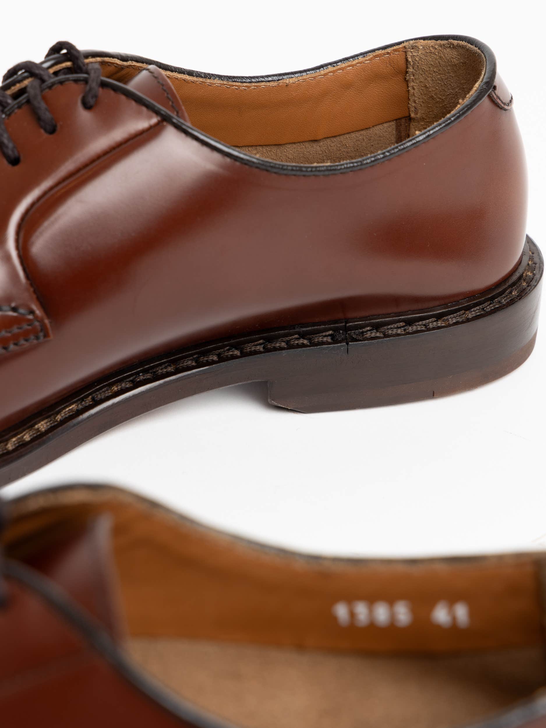 Brown Lace-Up Oxford Shoes