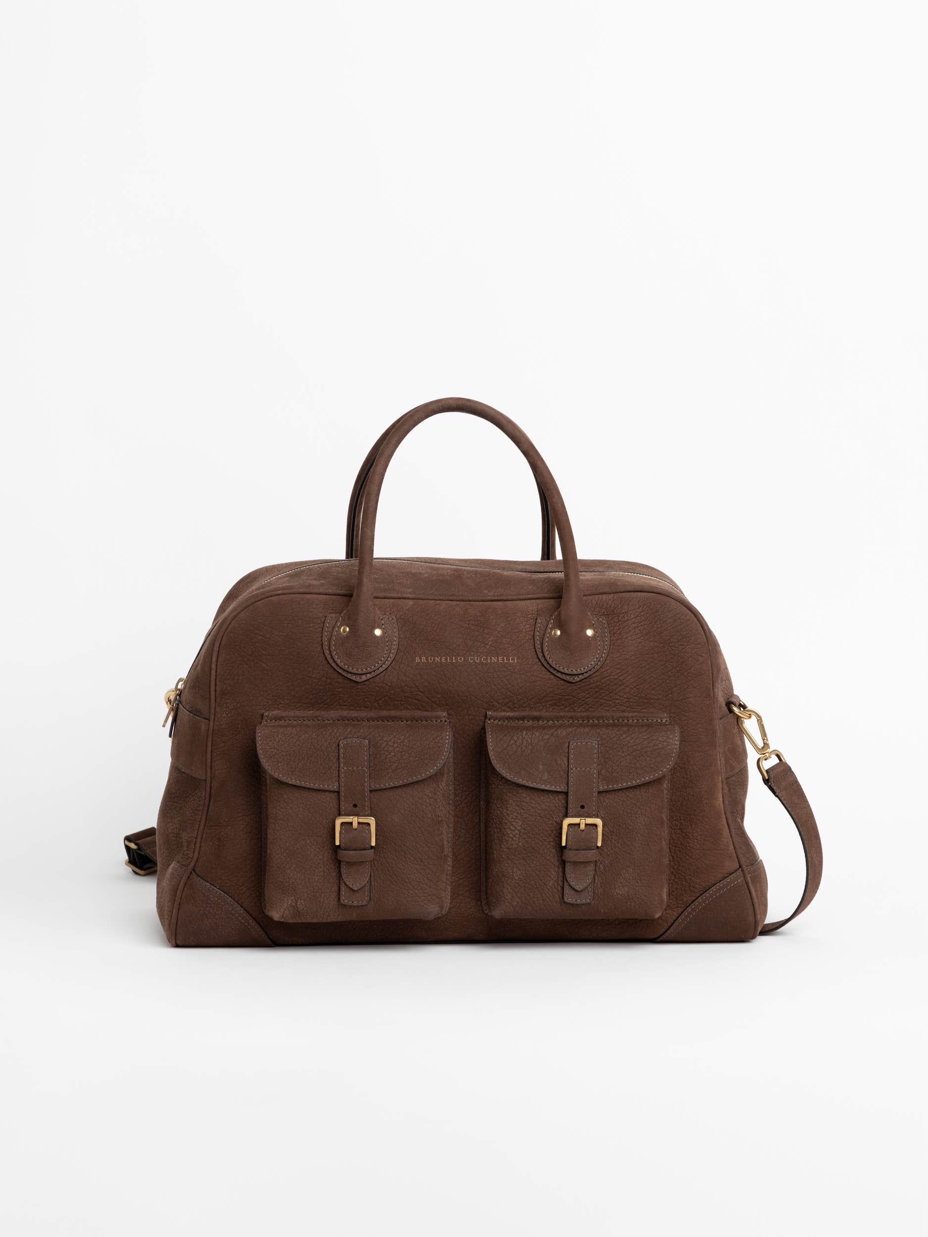 Brown Leather Travel Bag