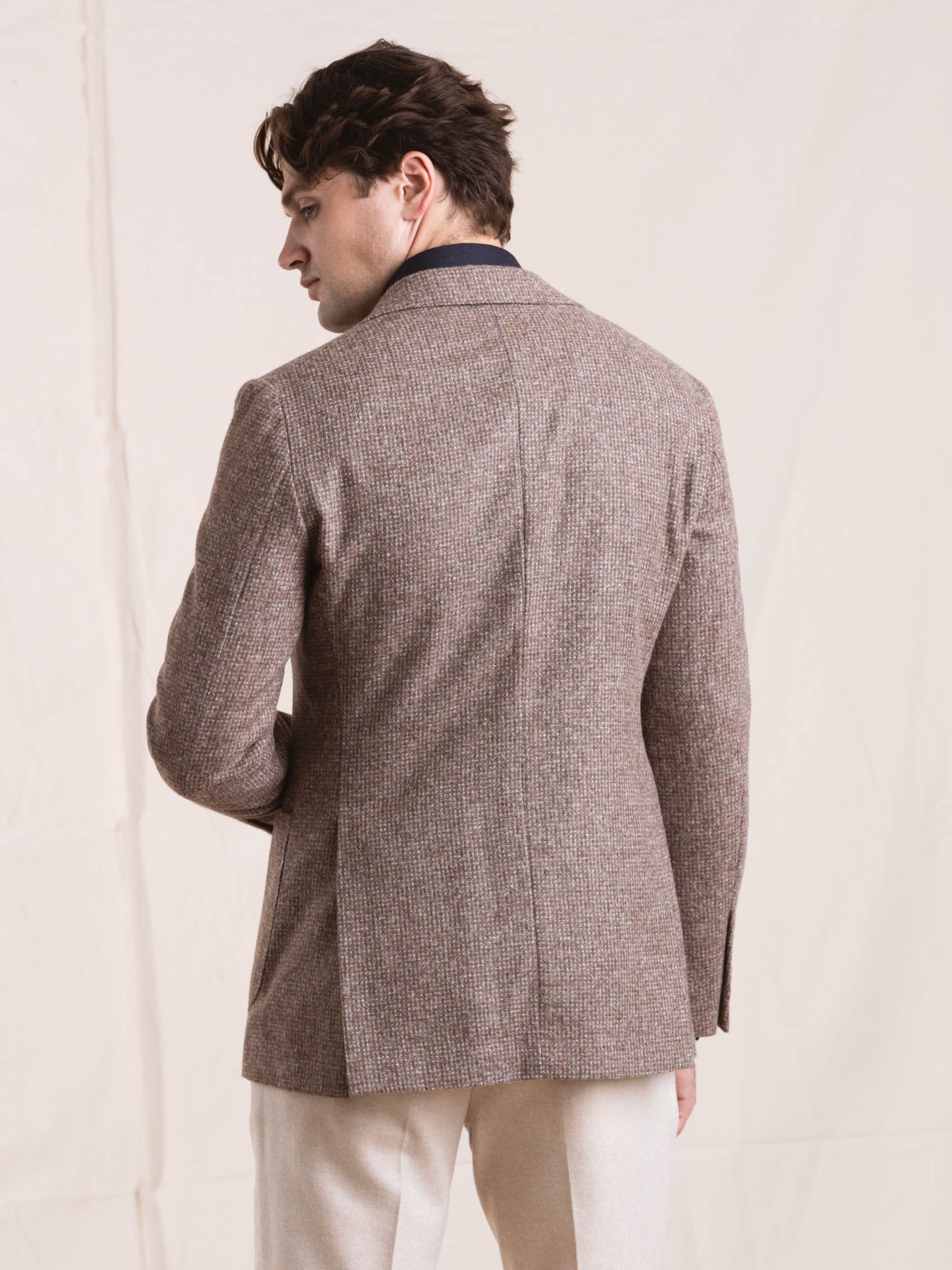 Brown Alpaca-Wool Sport Jacket