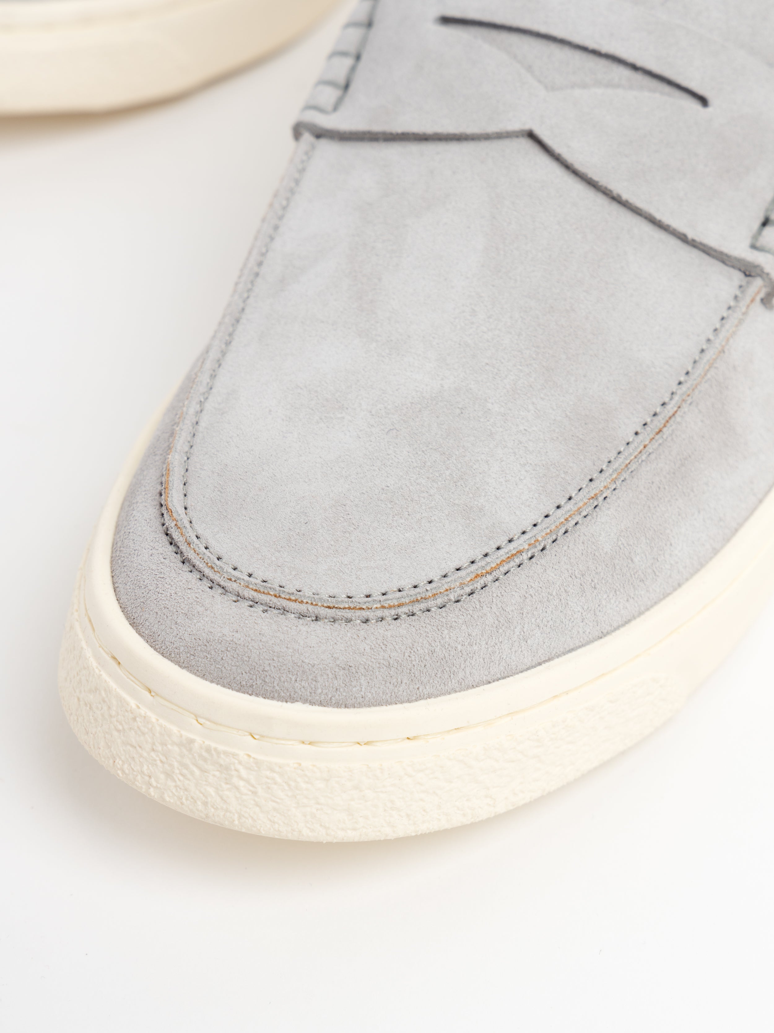 Sand Suede Loafer Sneakers With Natural Rubber Sole The Helm Clothing
