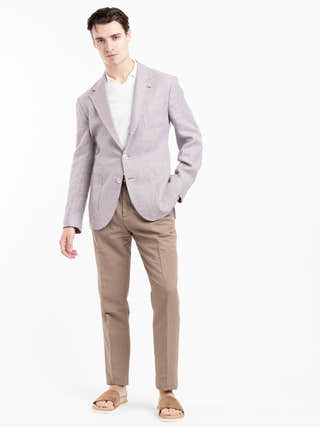 Brunello Cucinelli Brown Garment-Dyed Leisure Fit Five-Pocket Denim