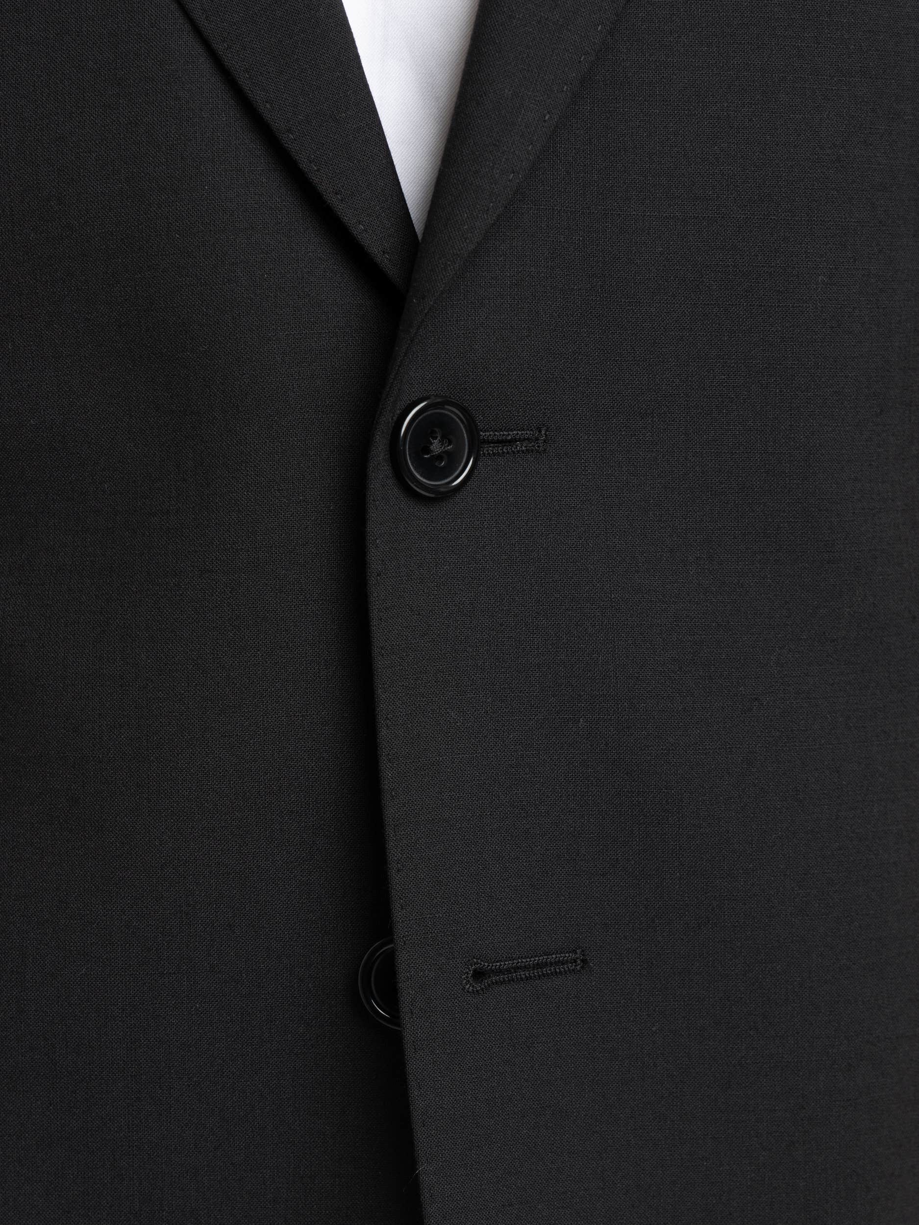 Black Wool-Blend Suit