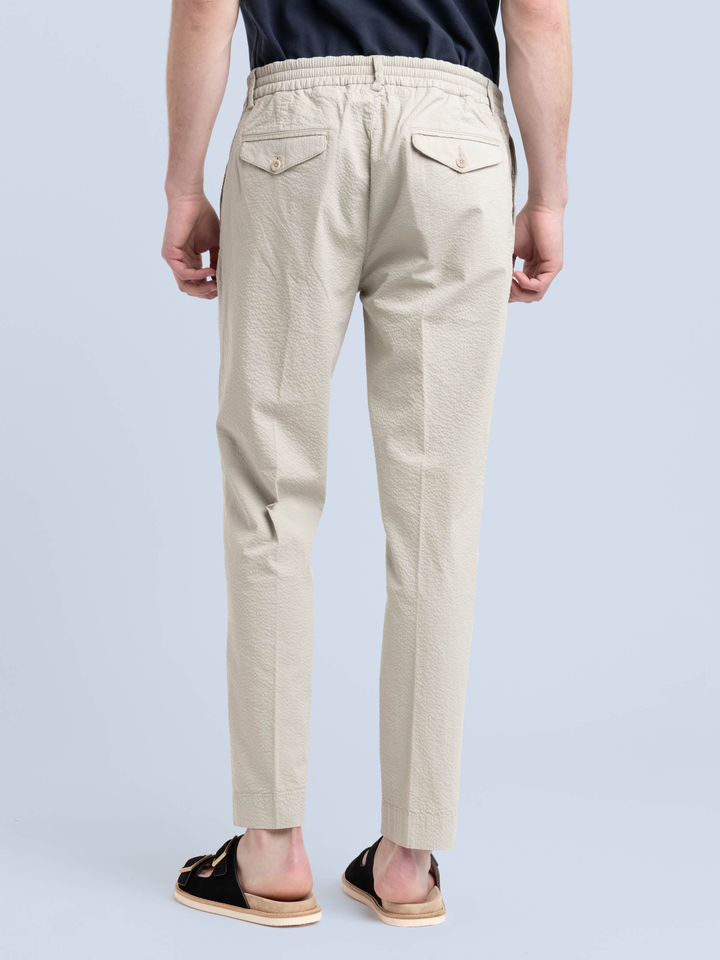 Sand Green Cotton Weiss Trouser