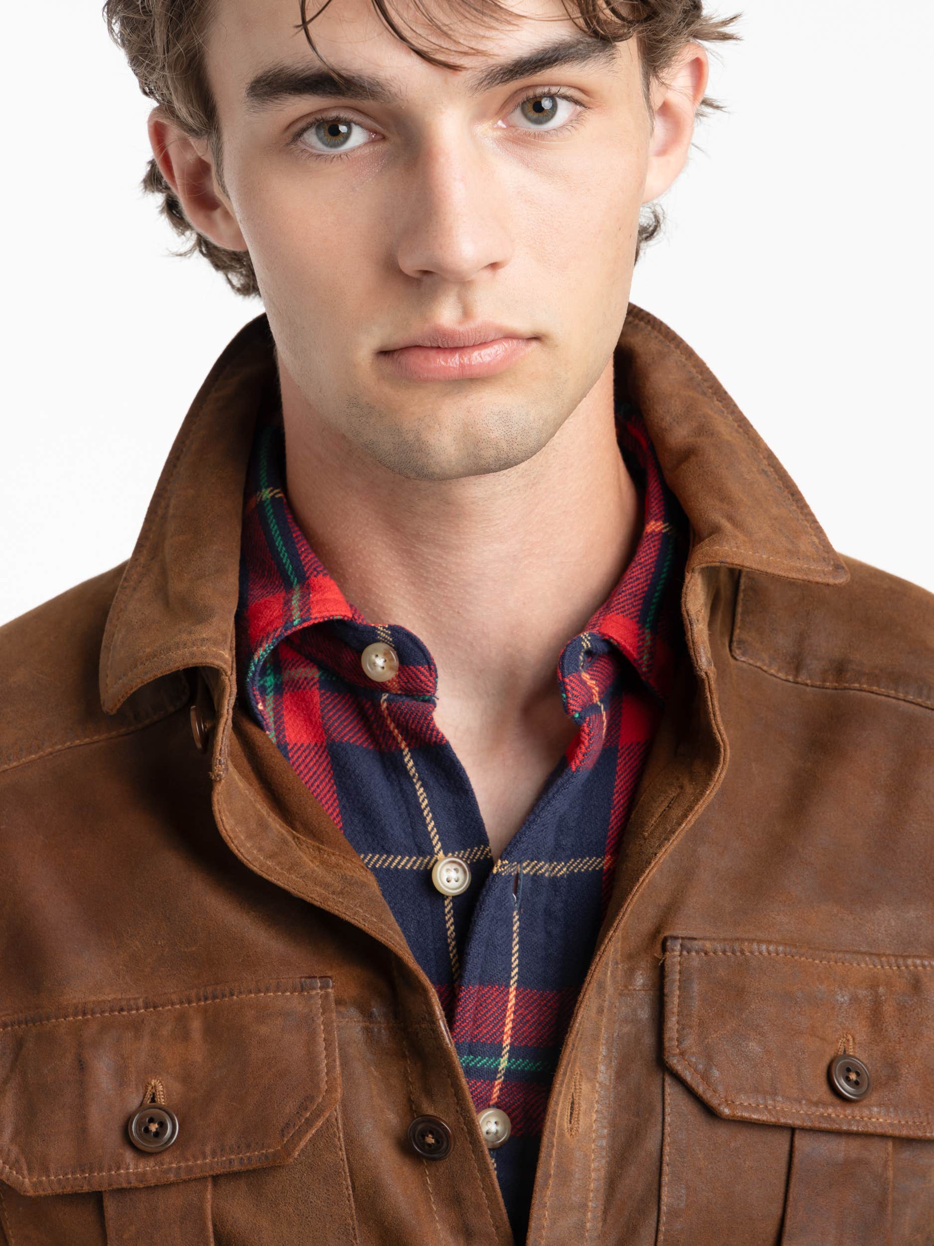 Smith Brown Suede Shirt Jacket