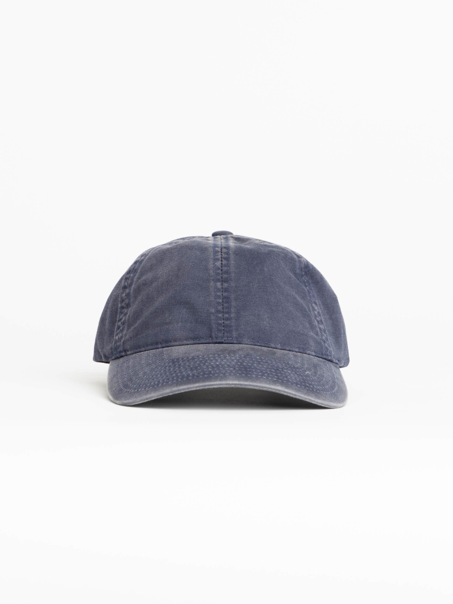 Blue Washed Cotton Ball Cap